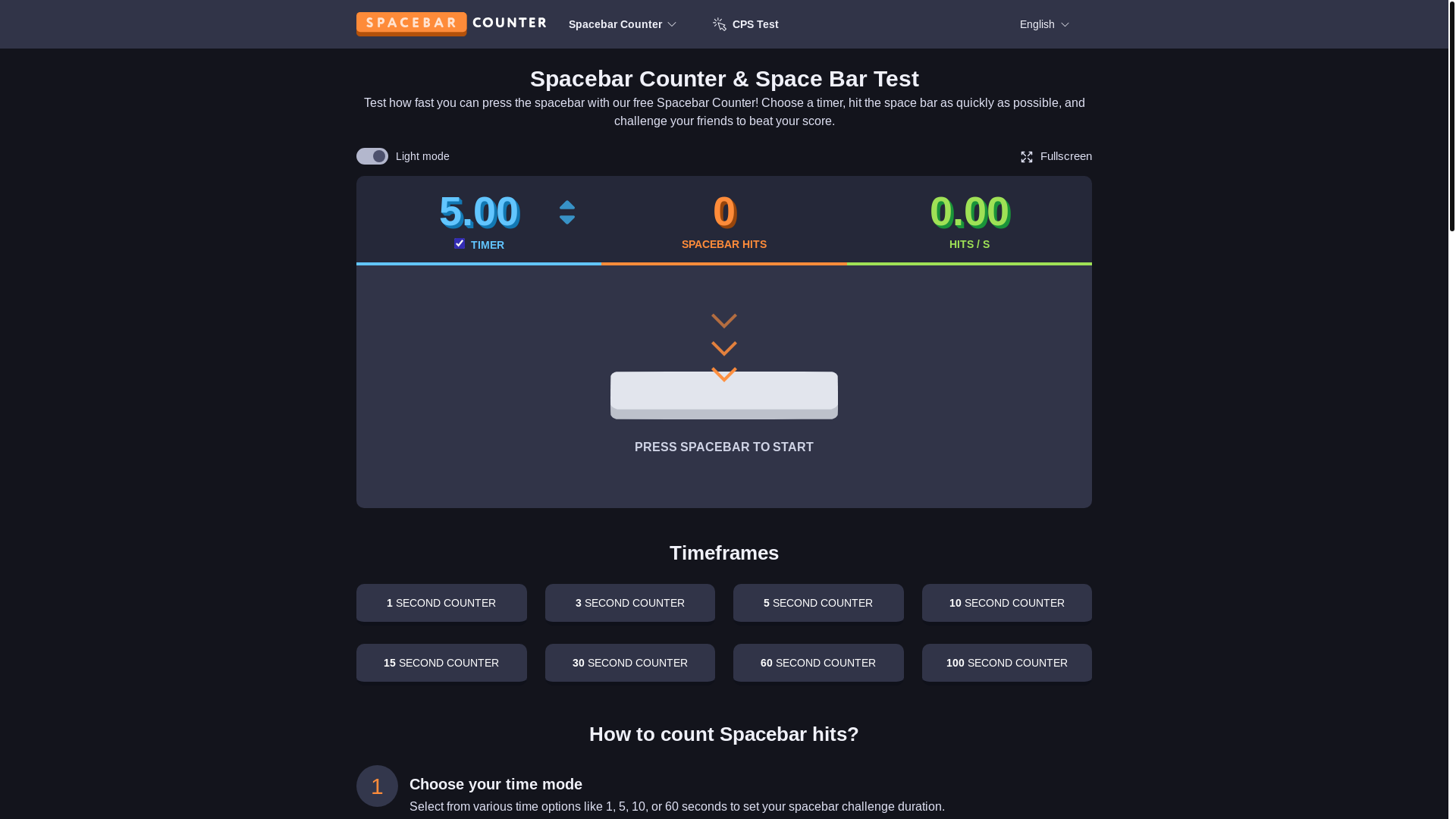 website screenshot of https://spacebarcounter.pages.dev/