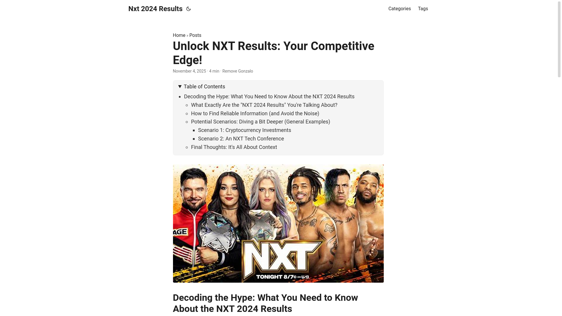 website screenshot of https://nxt-2024-results.pages.dev/