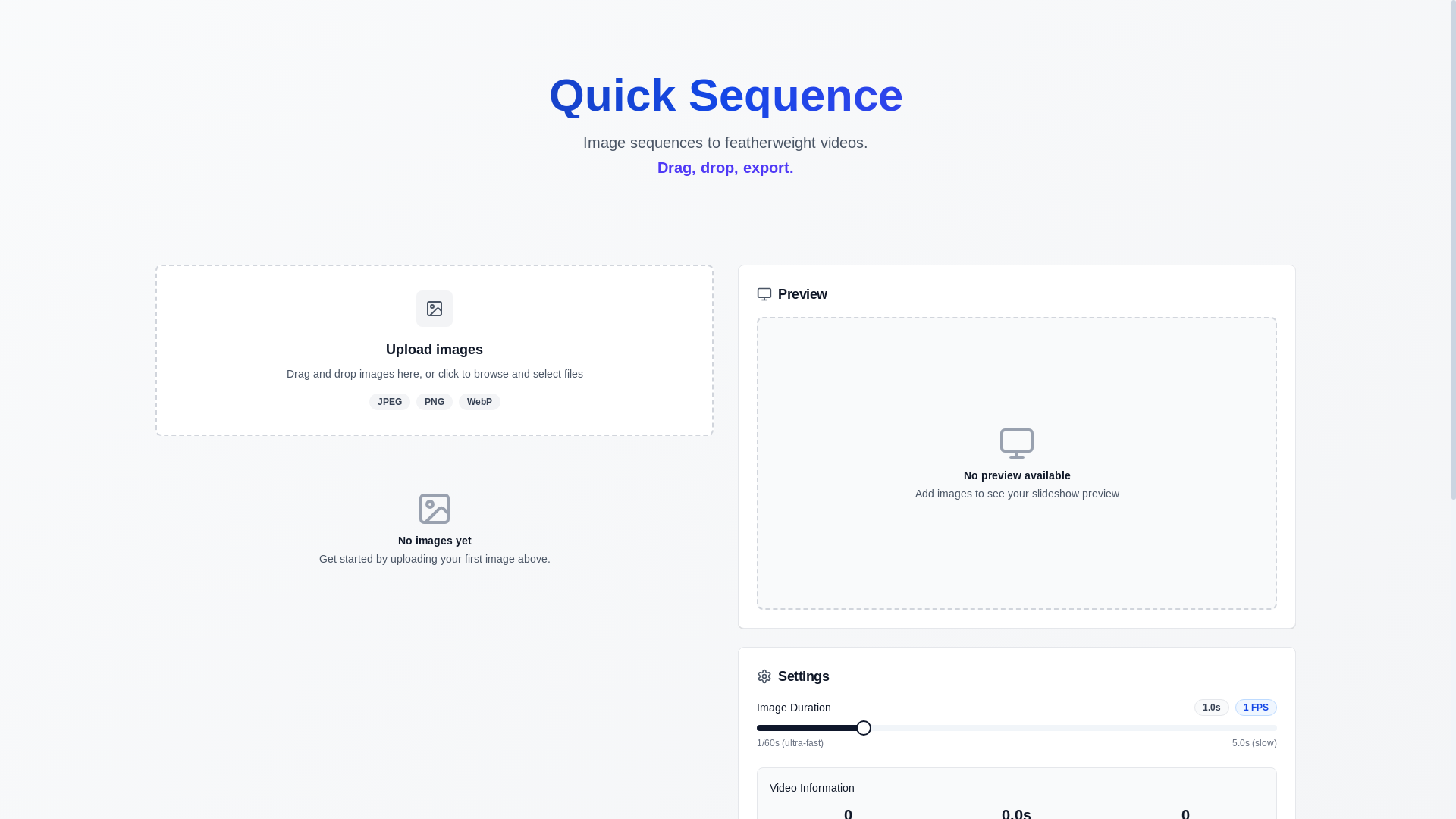website screenshot of https://quick-sequence.pages.dev/
