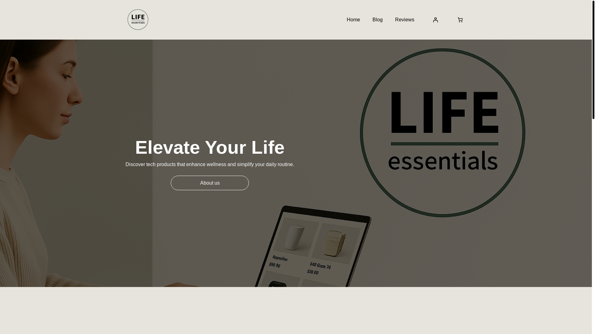 website screenshot of https://lifeessentials.blog/