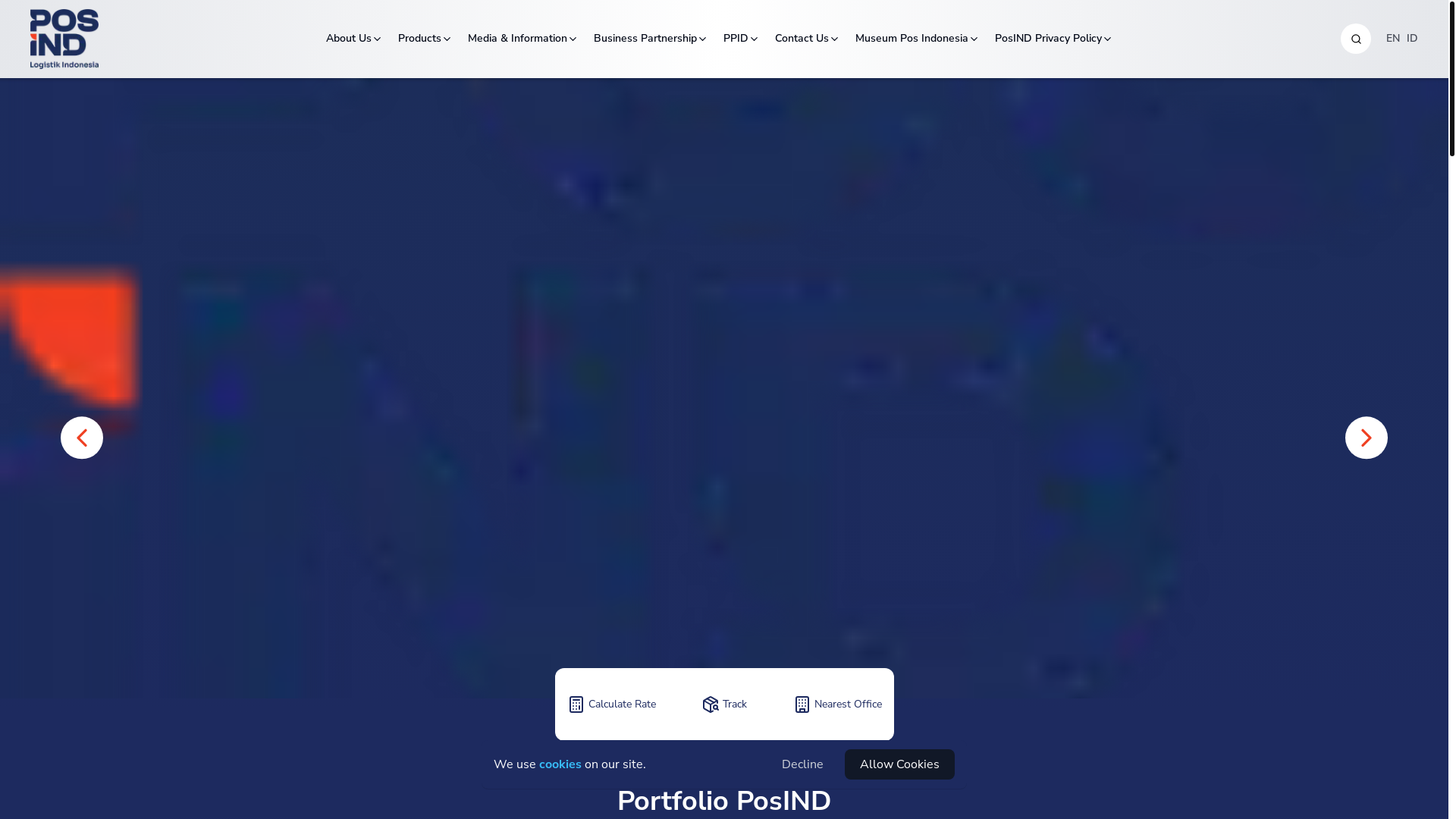 website screenshot of https://posindonesiaida.com/