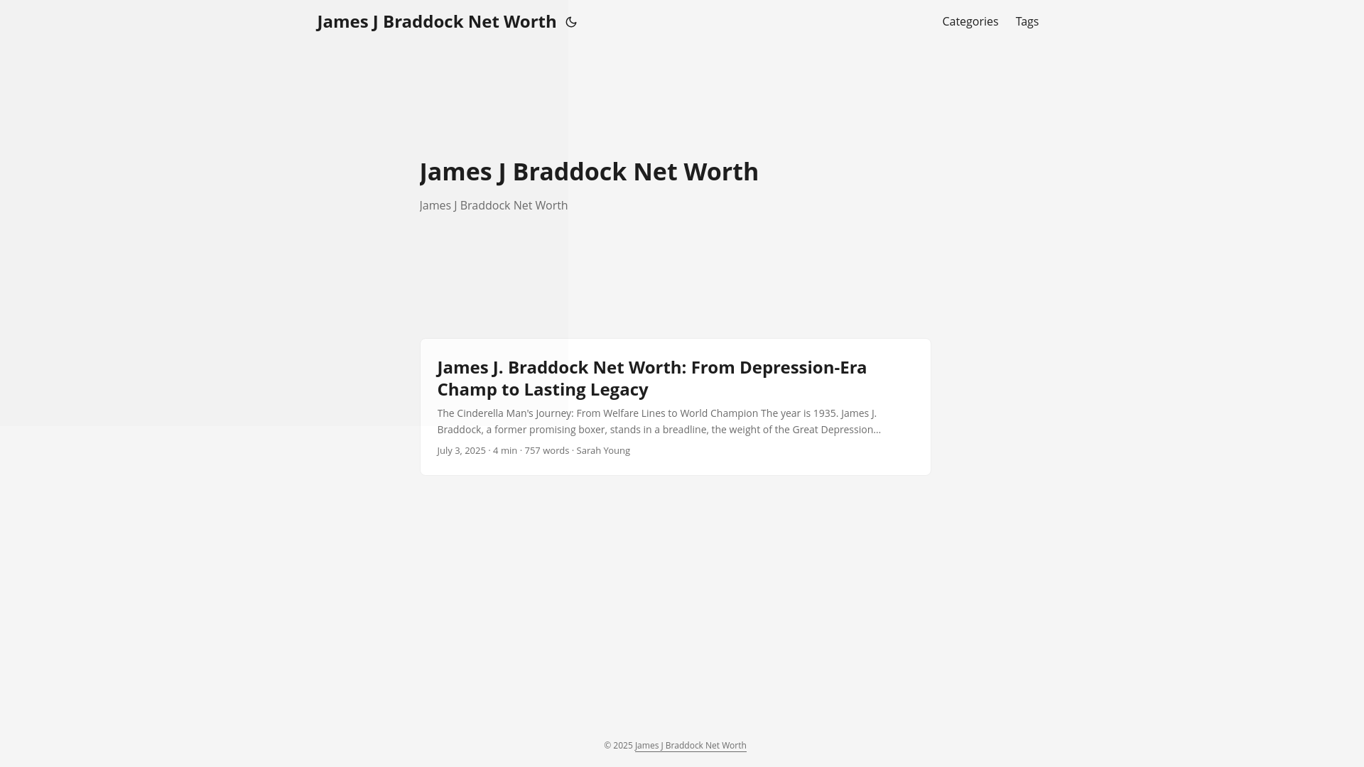 website screenshot of https://james-j-braddock-net-worth.pages.dev/