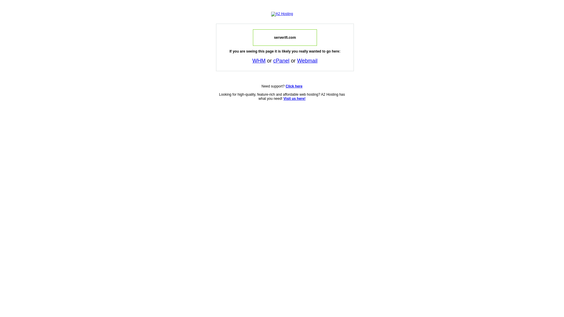 website screenshot of https://serverifi.net/