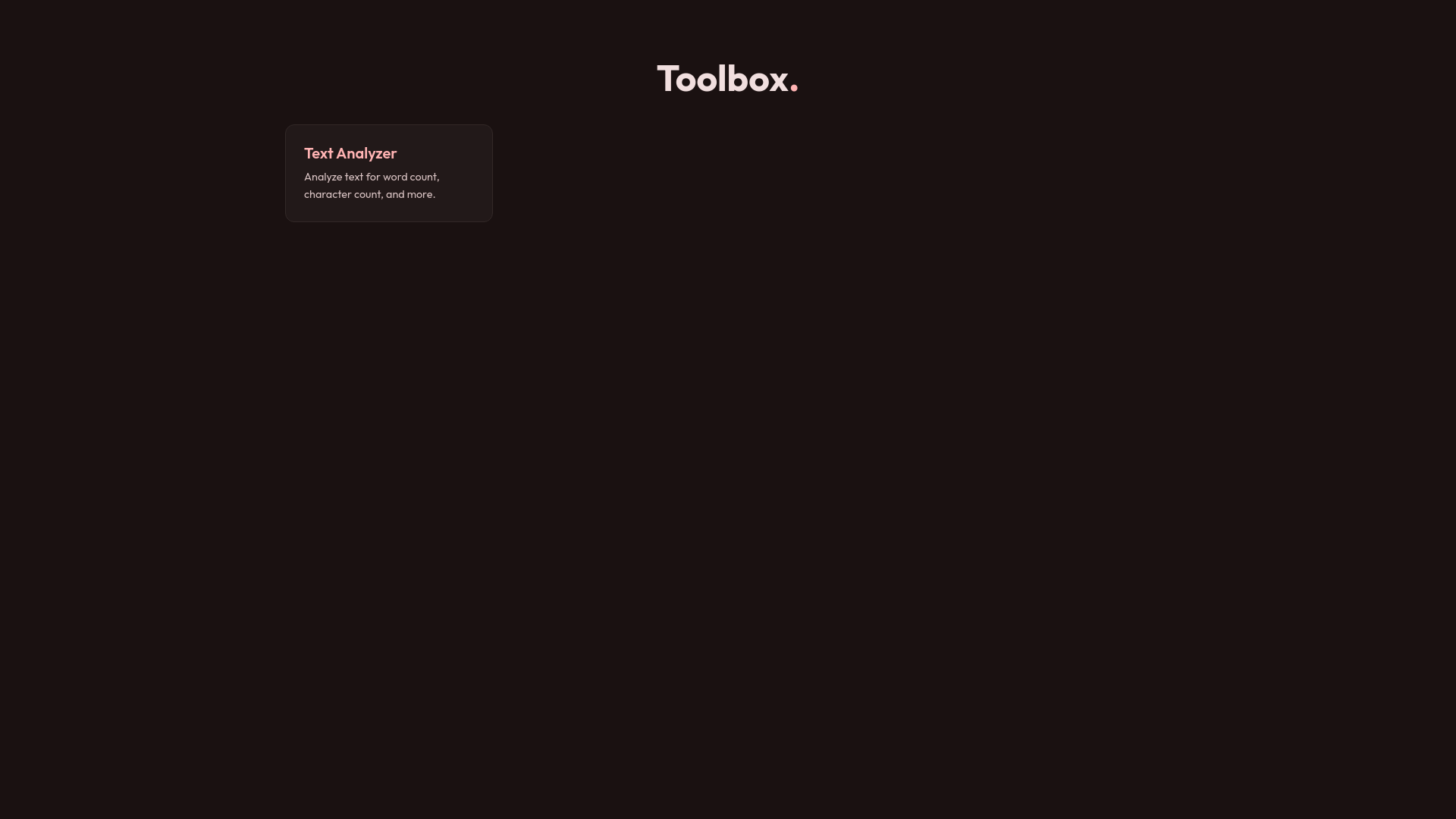 website screenshot of https://elclark-toolbox.pages.dev/