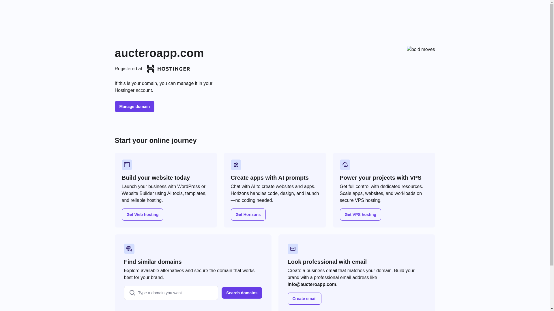 website screenshot of https://aucteroapp.com/