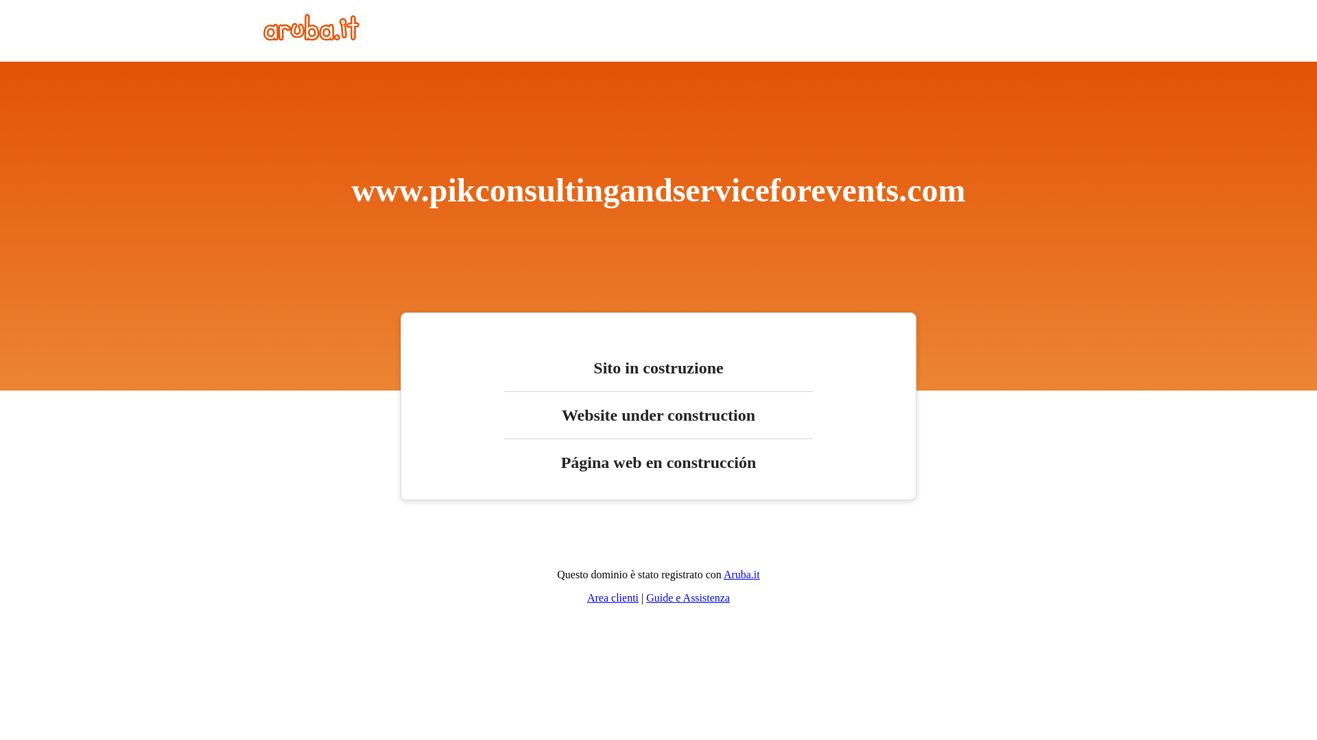 website screenshot of https://pikconsultingandserviceforevents.com/