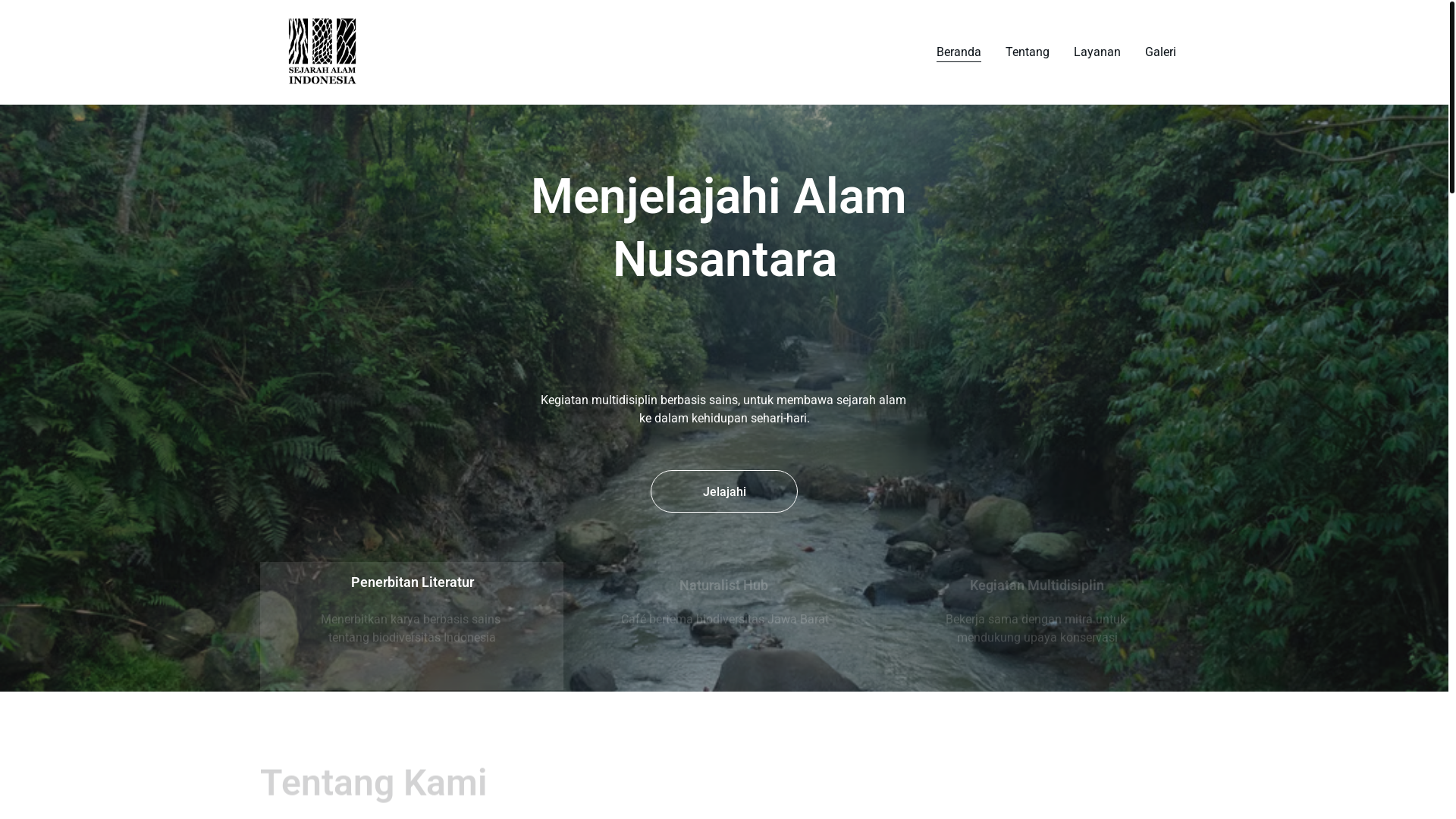 website screenshot of https://sejarahalam.id/