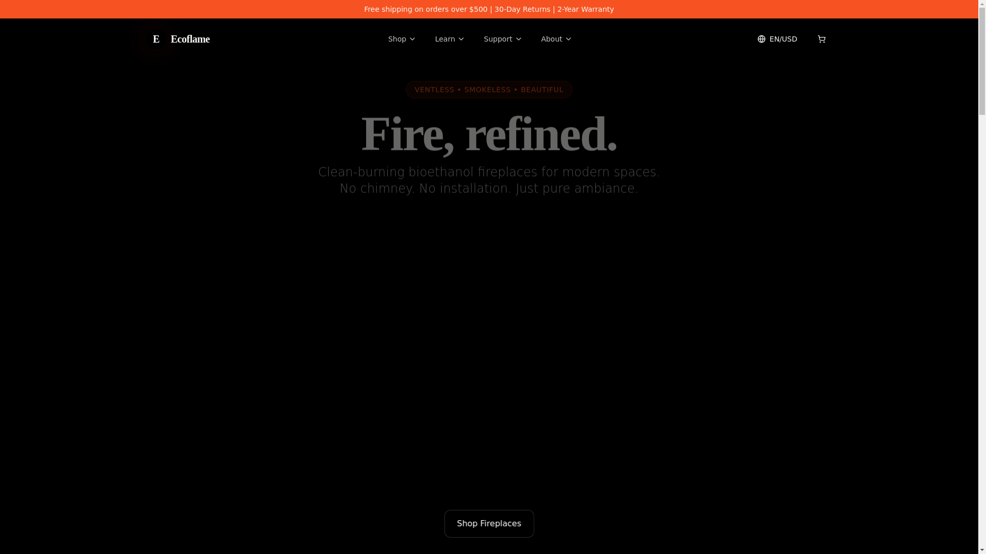 website screenshot of https://ecokamino.com/