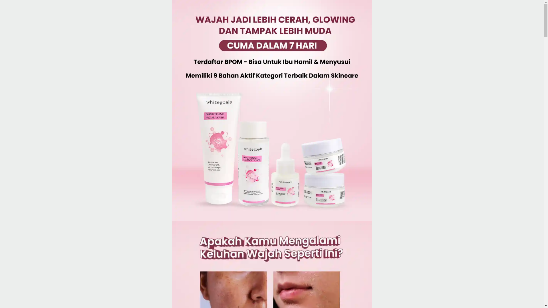 website screenshot of https://skincarewhitegoals.store/