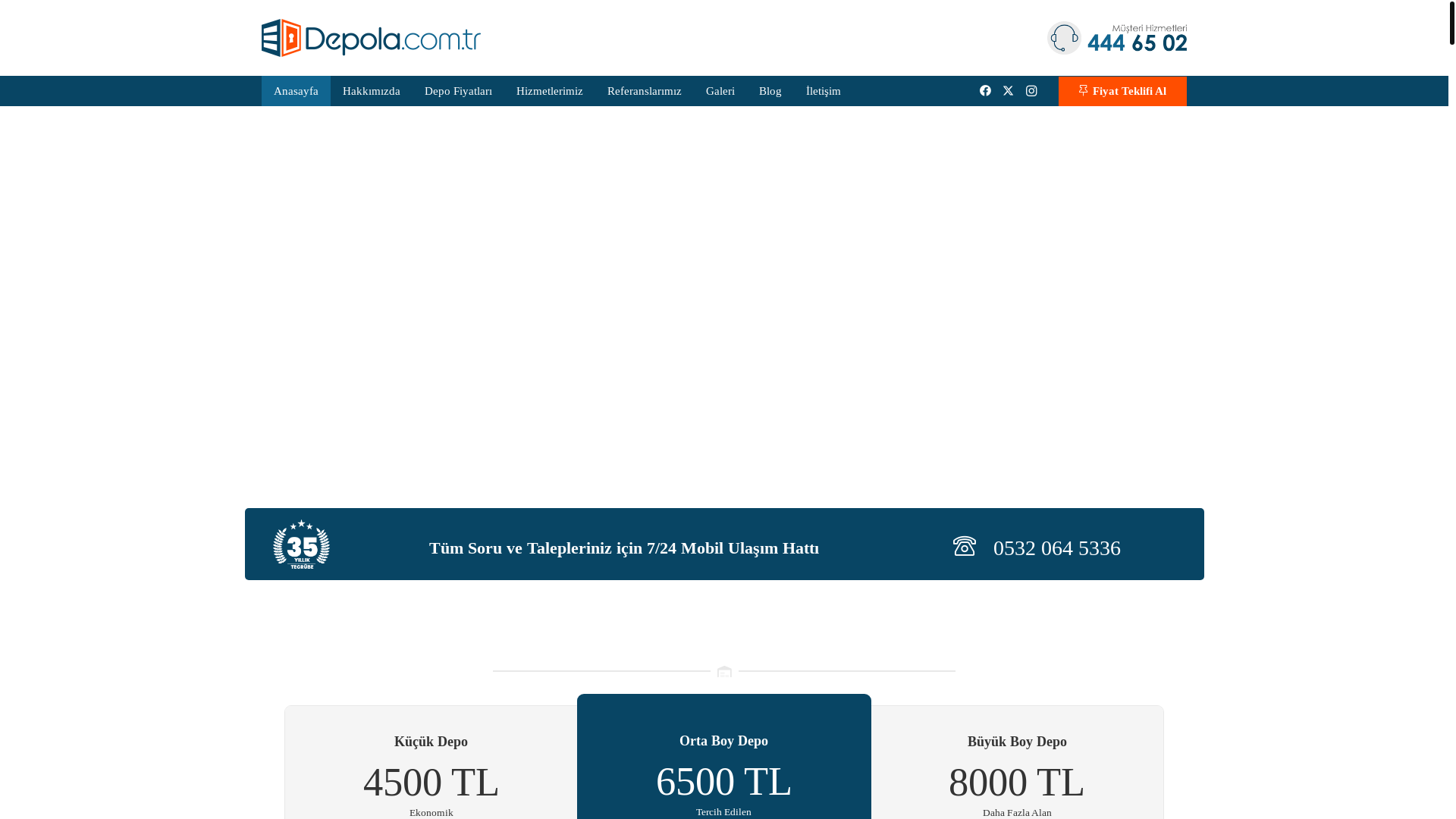 website screenshot of https://depola.com.tr