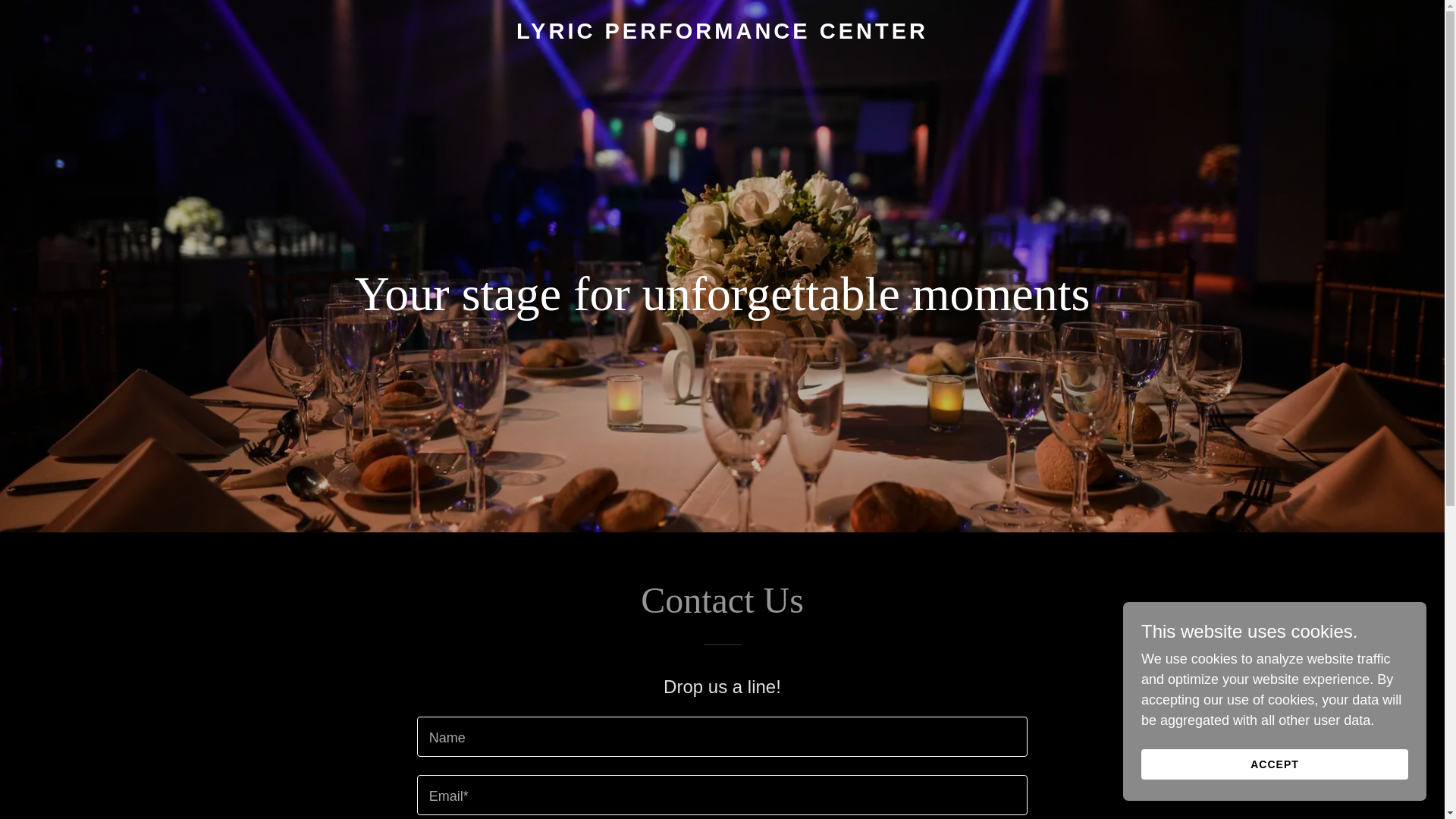 website screenshot of https://lyricperformancecenter.com/