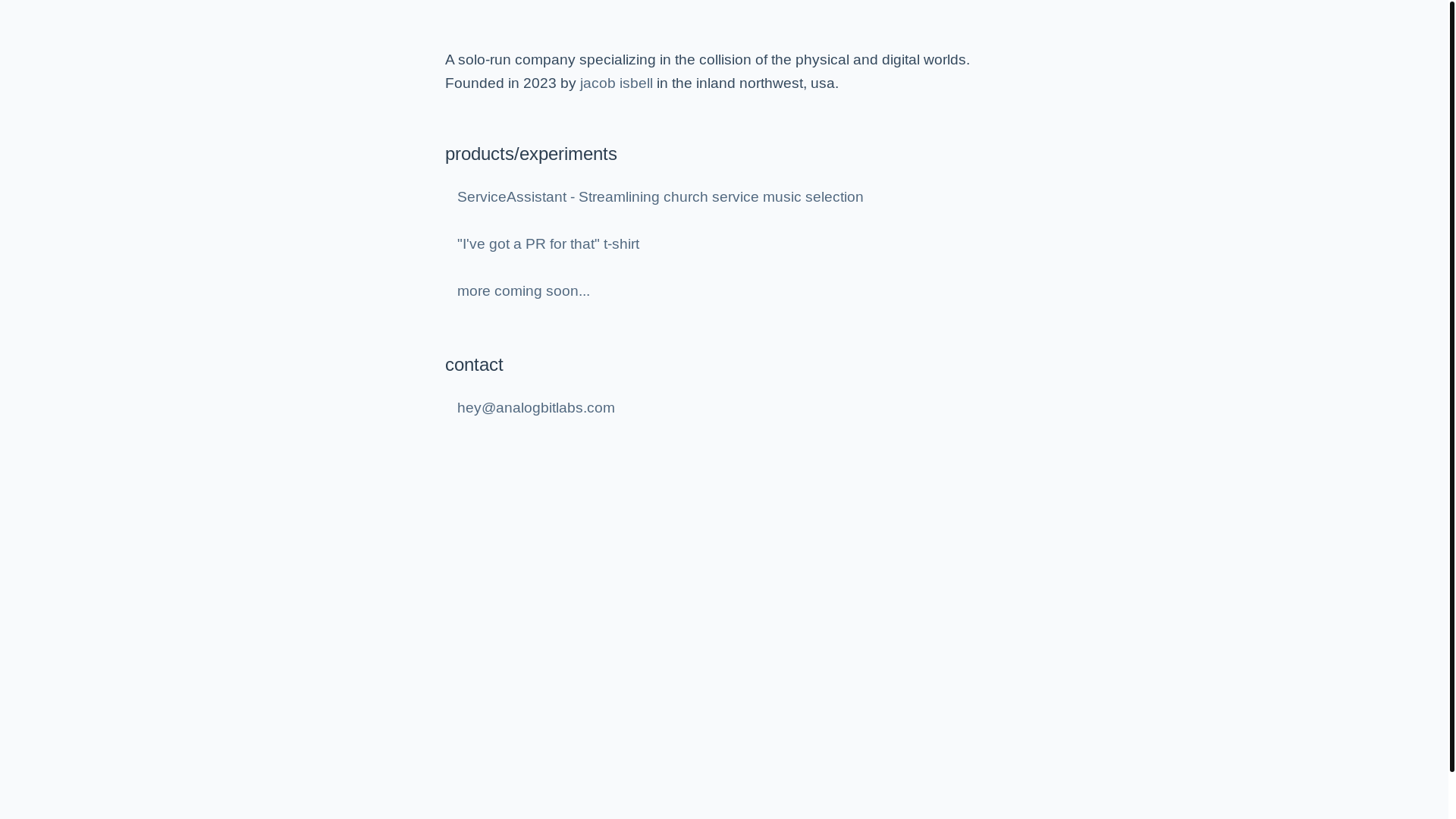 website screenshot of https://analogbitlabs.pages.dev/