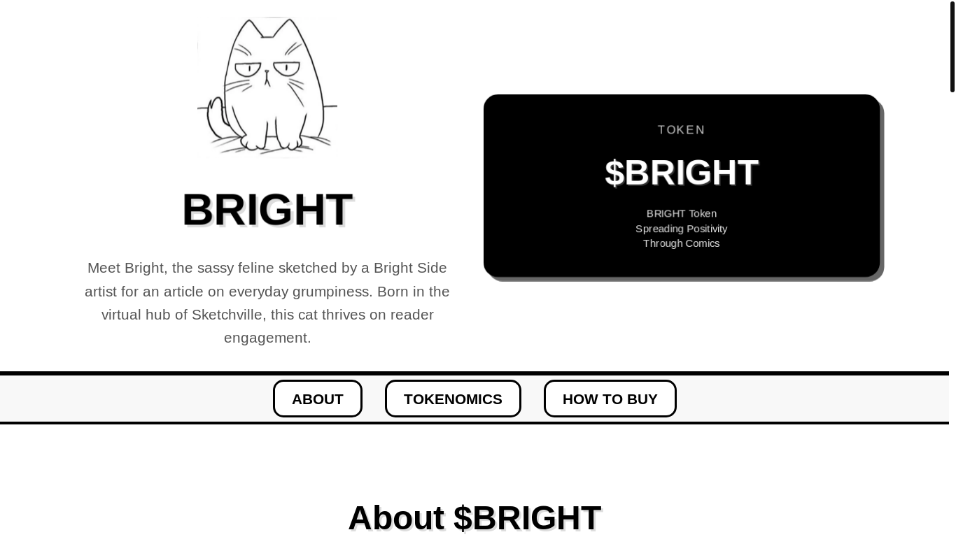 website screenshot of https://brightcat.me/