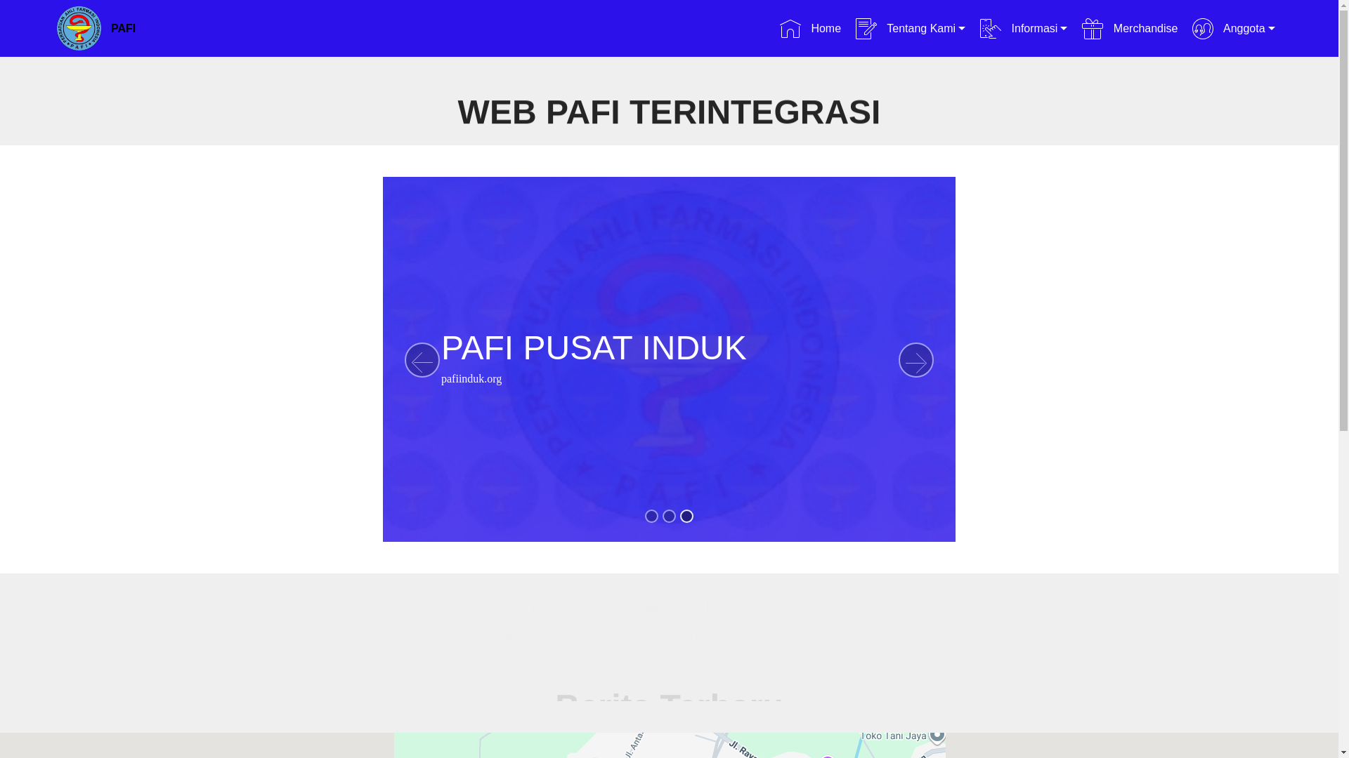 website screenshot of https://pafi-bintan.pages.dev/