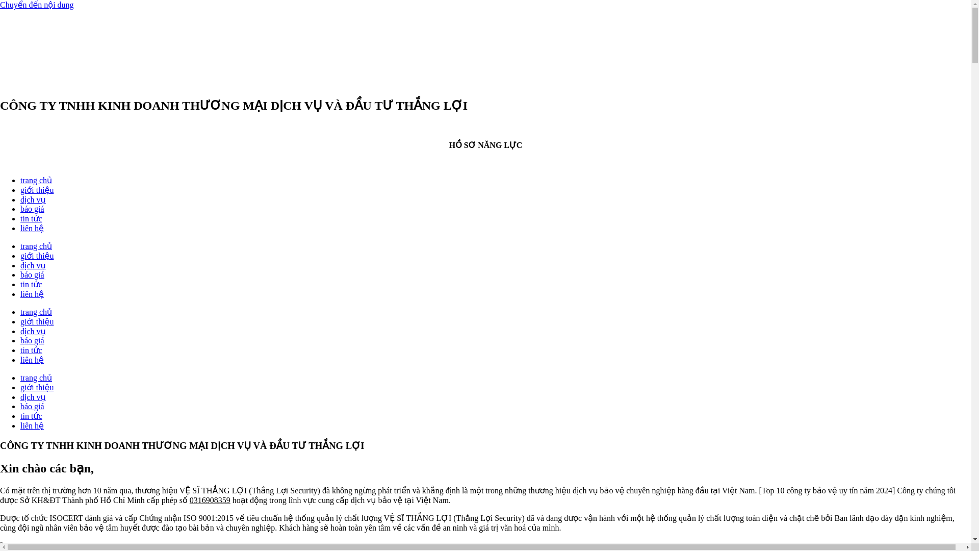 website screenshot of https://canthosecurity.com/