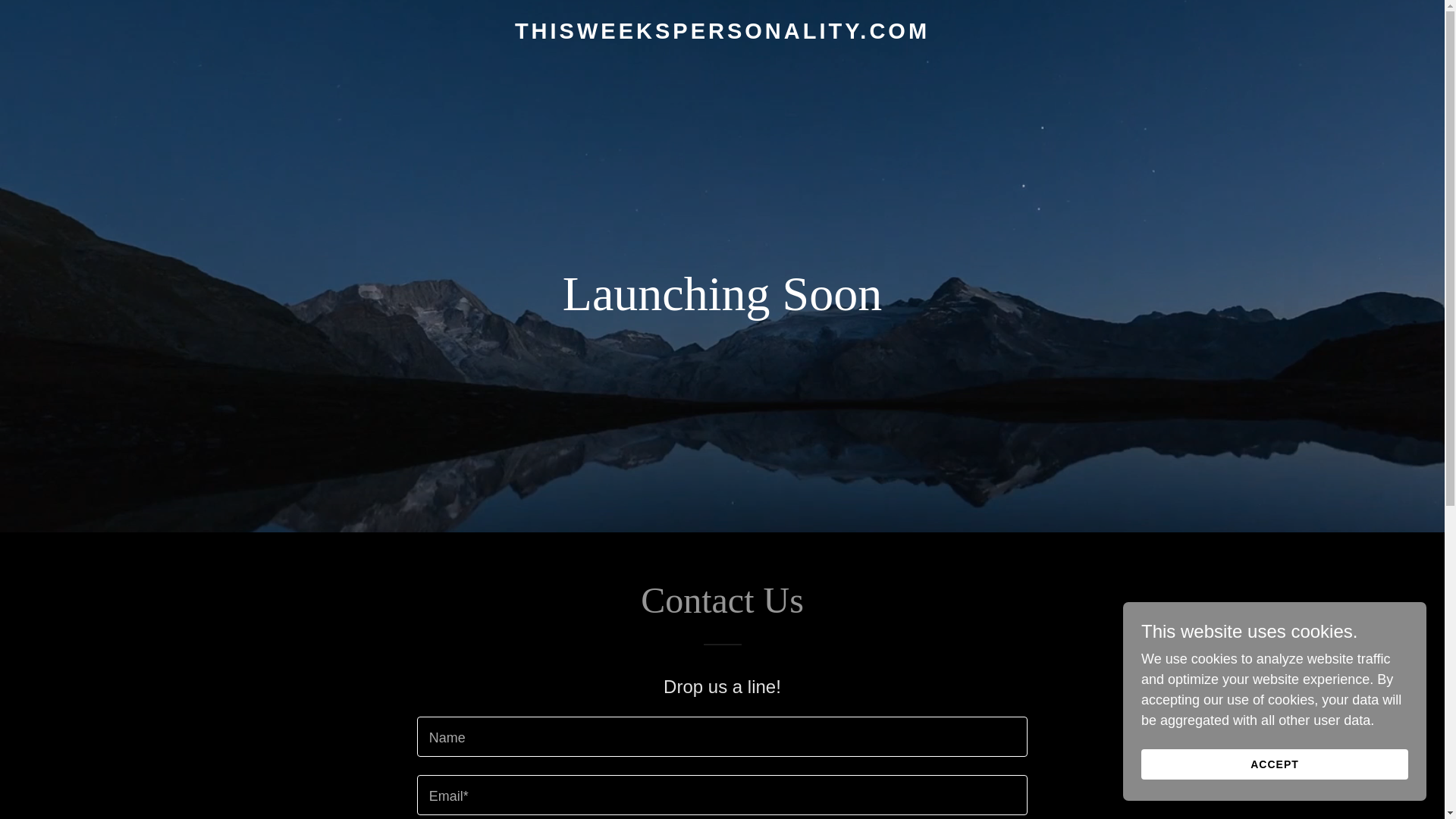 website screenshot of https://thisweekspersonality.com/