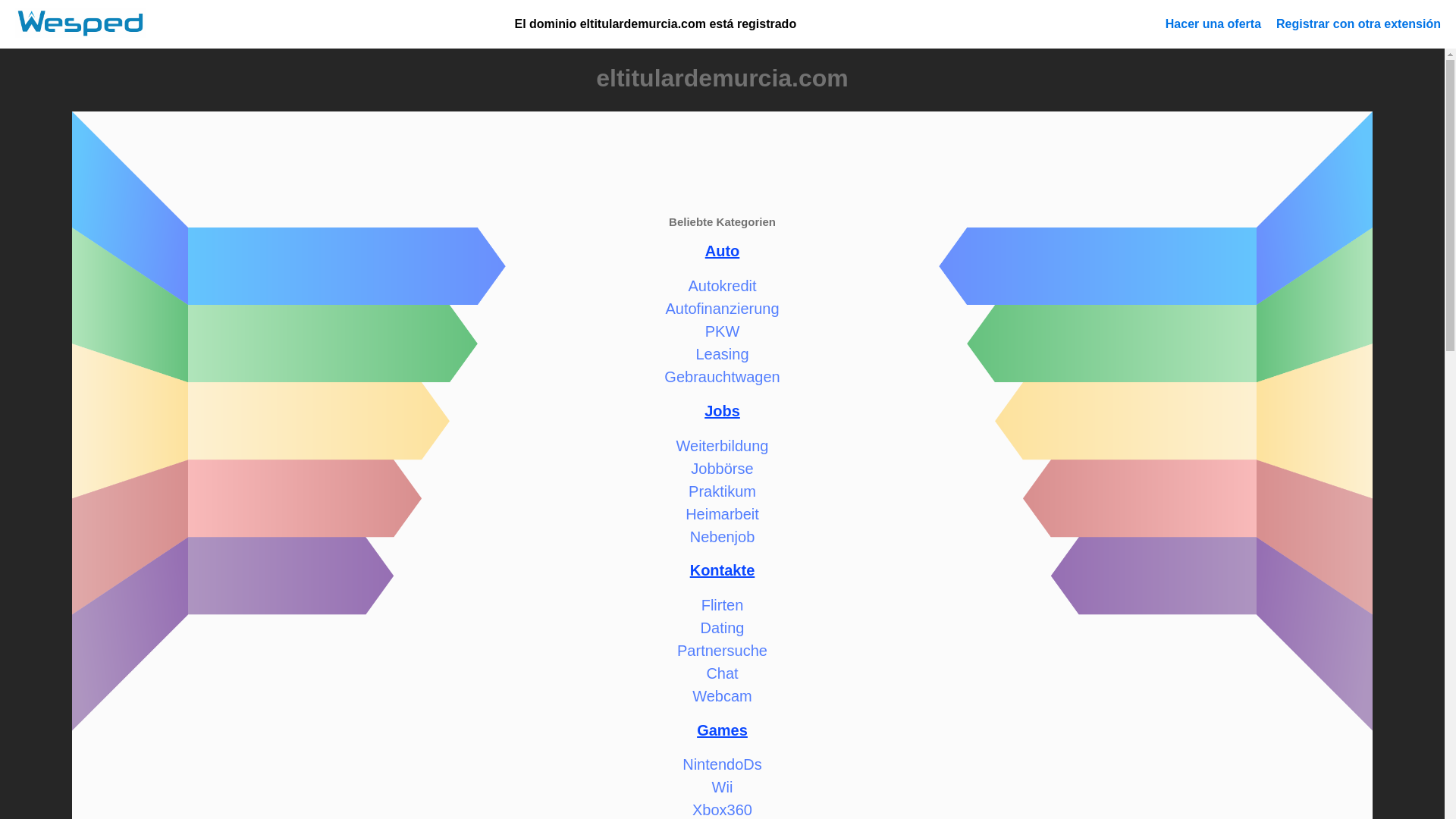 website screenshot of https://eltitulardemurcia.com/
