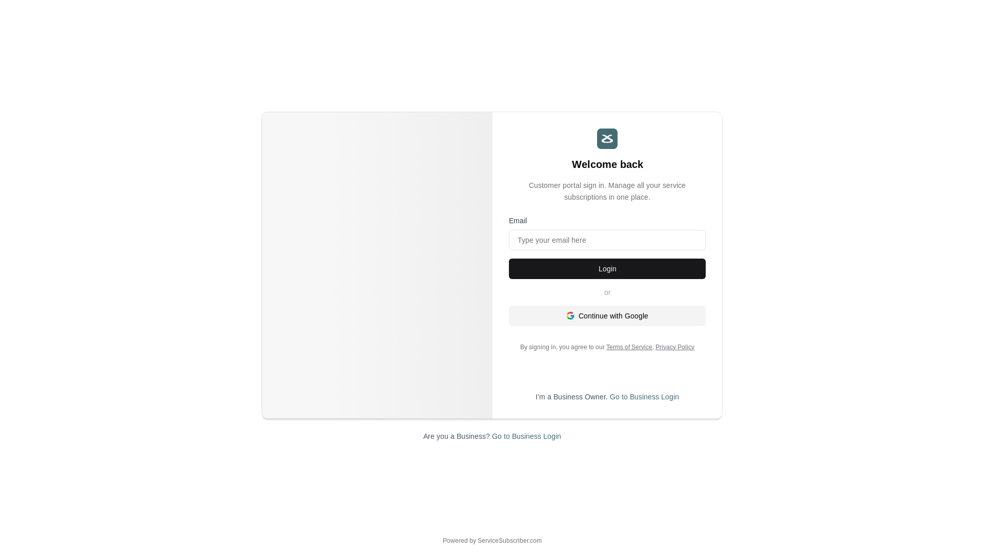 website screenshot of https://service-subscriber-staging.pages.dev/