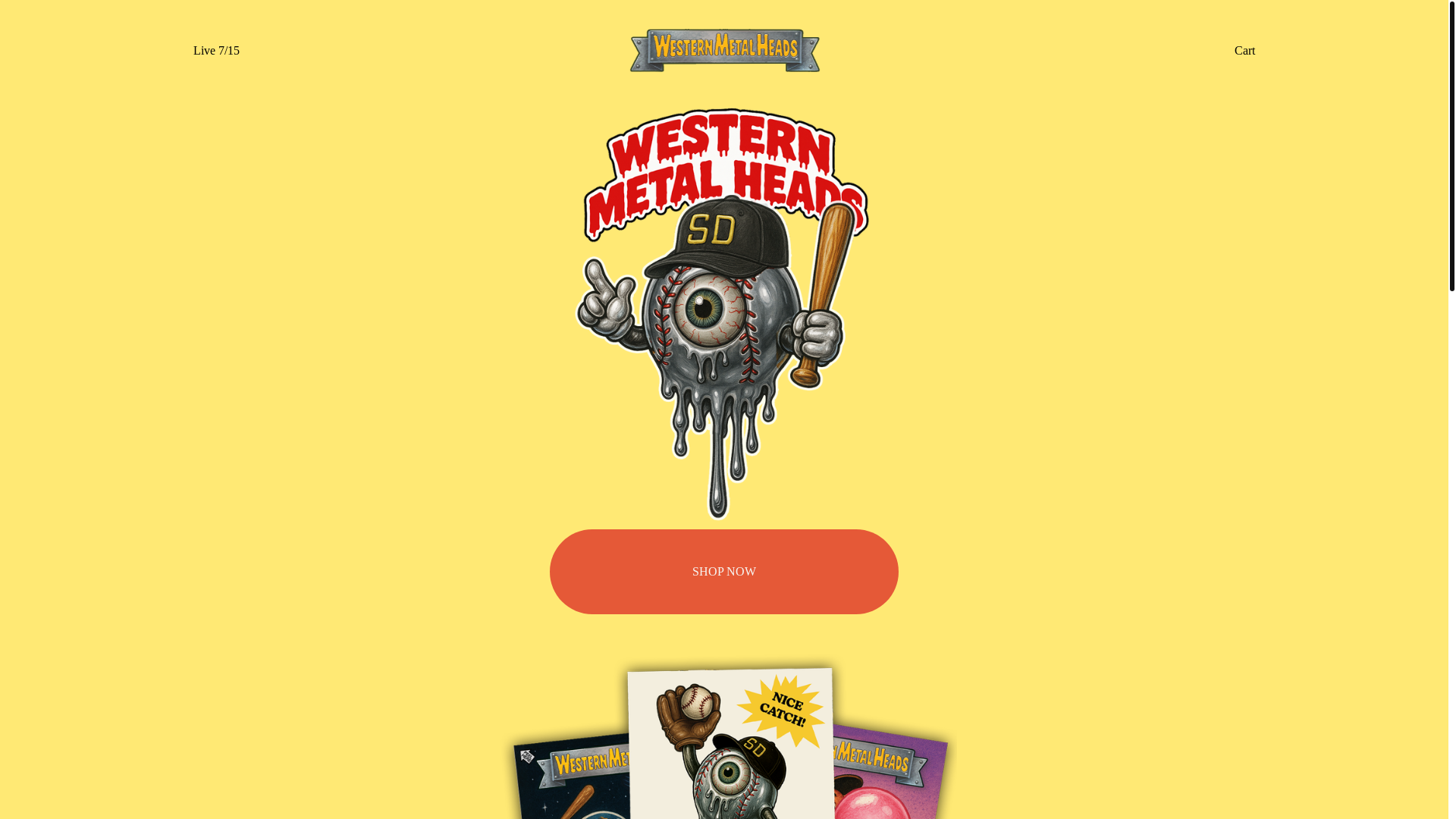 website screenshot of https://westernmetalheads.com/