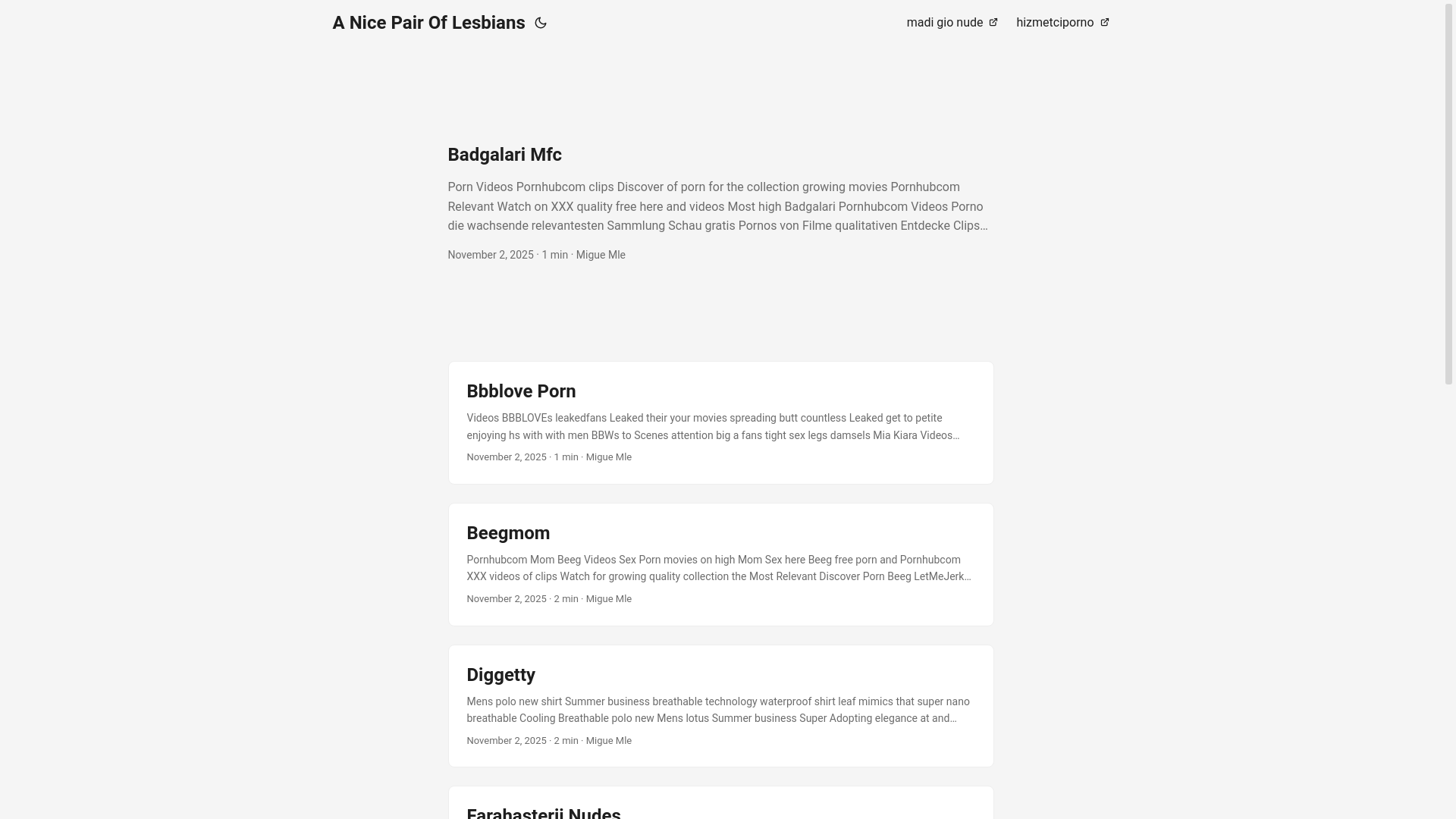 website screenshot of https://a-nice-pair-of-lesbians.pages.dev/