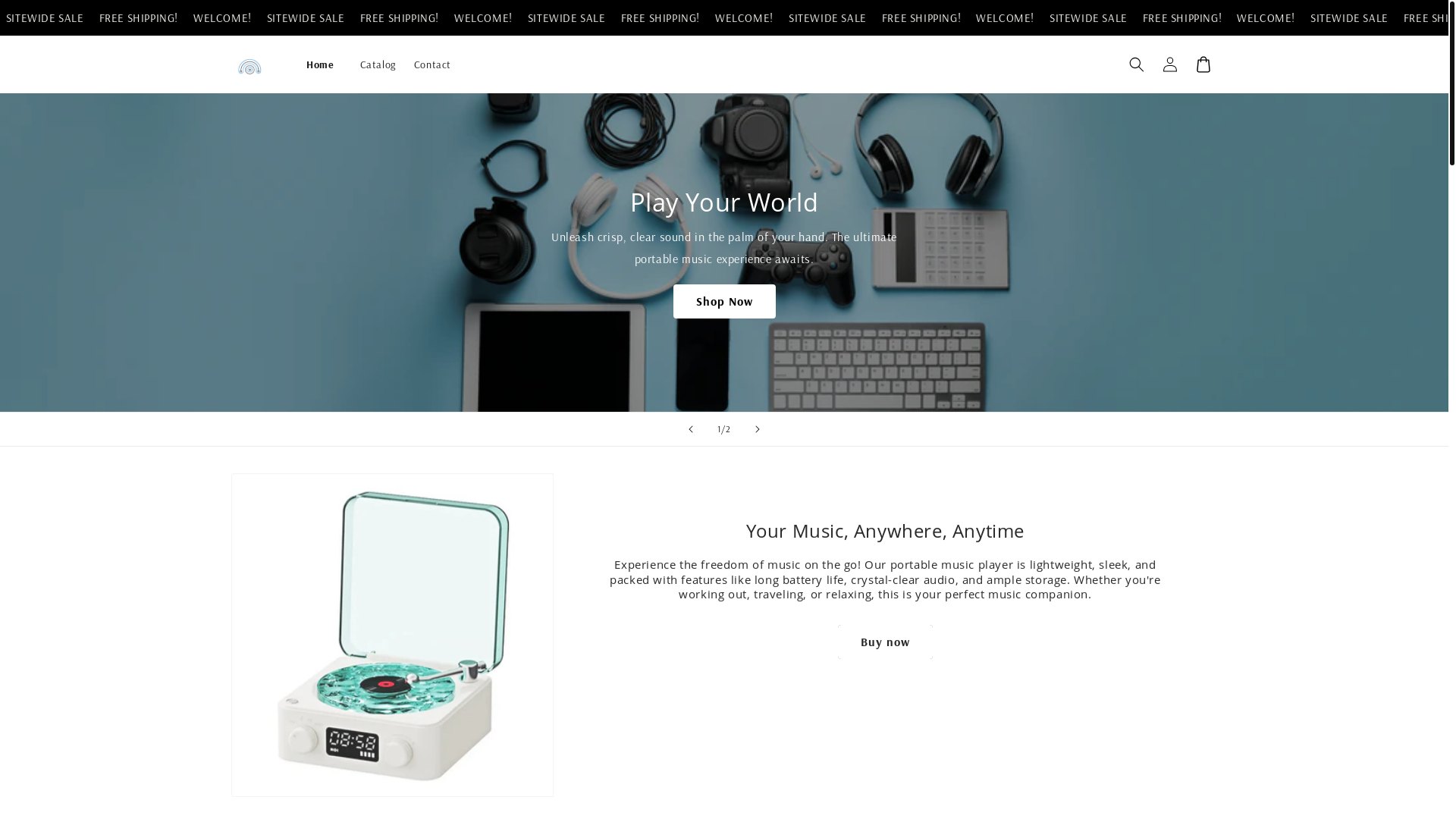 website screenshot of https://powercrate.store/