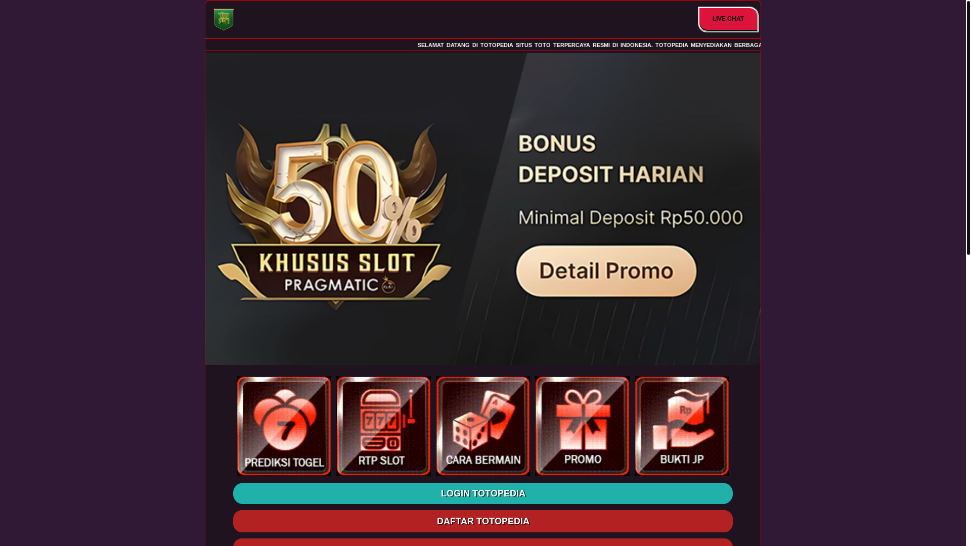 website screenshot of https://totopediamerahputih.pages.dev/