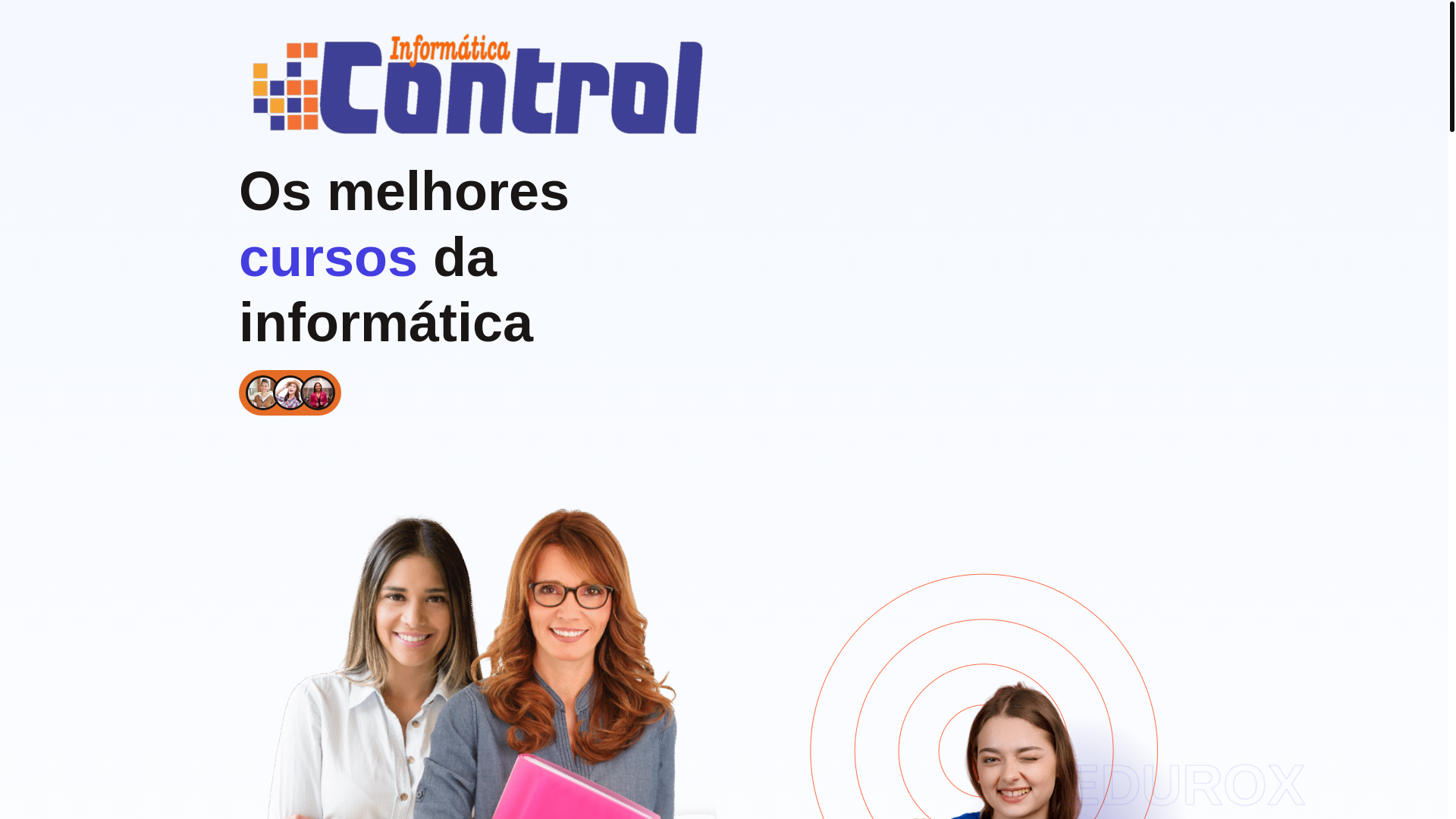 website screenshot of https://controlprofissionalizantes.com.br/