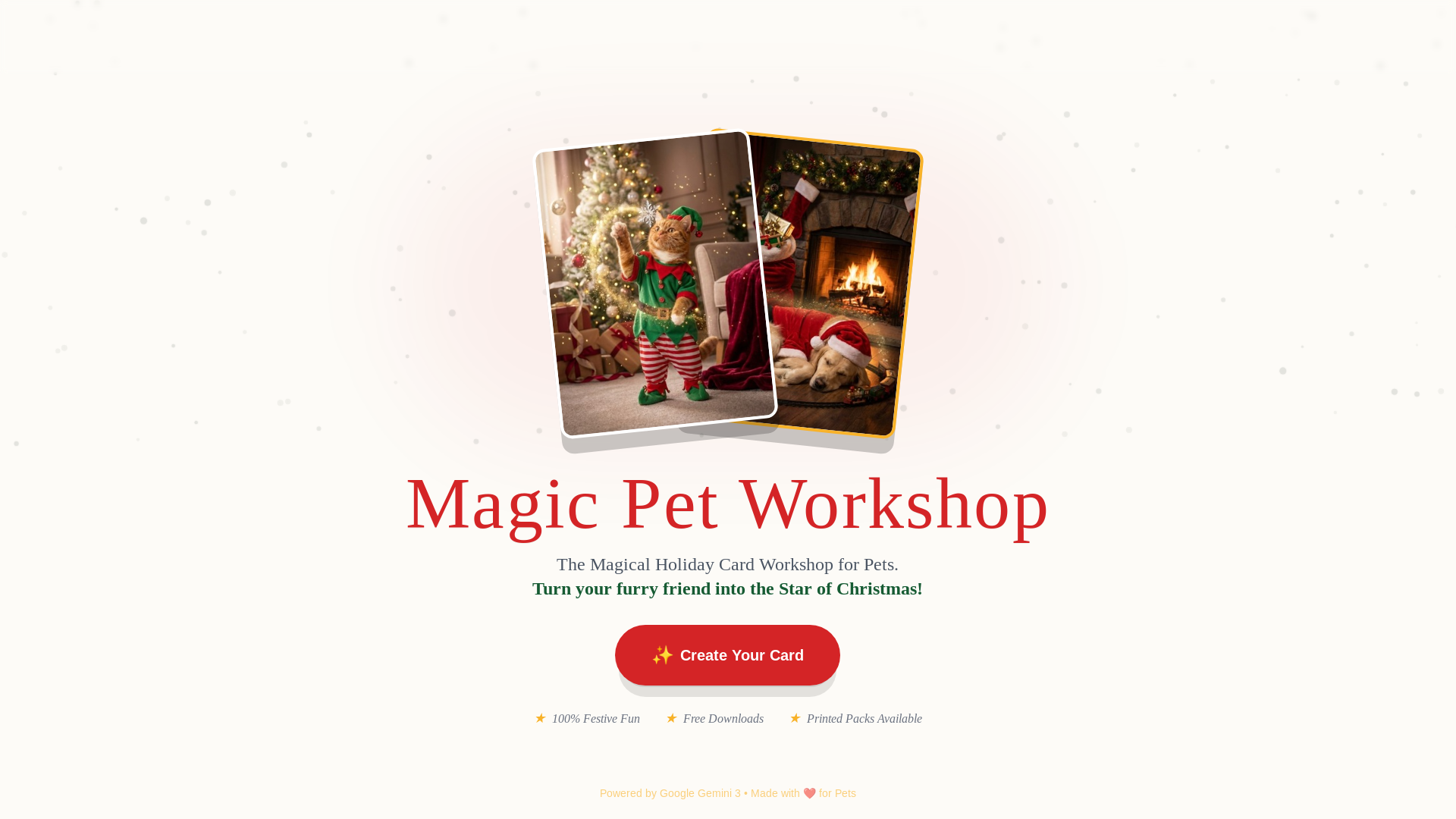 website screenshot of https://magicpetworkshop.com/