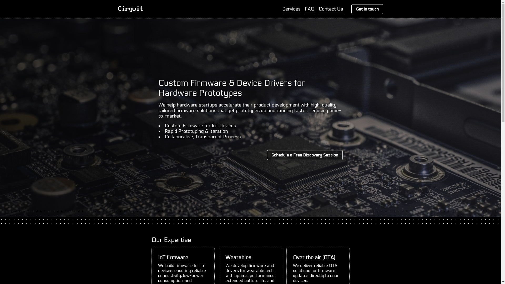website screenshot of https://cirqwit.com/