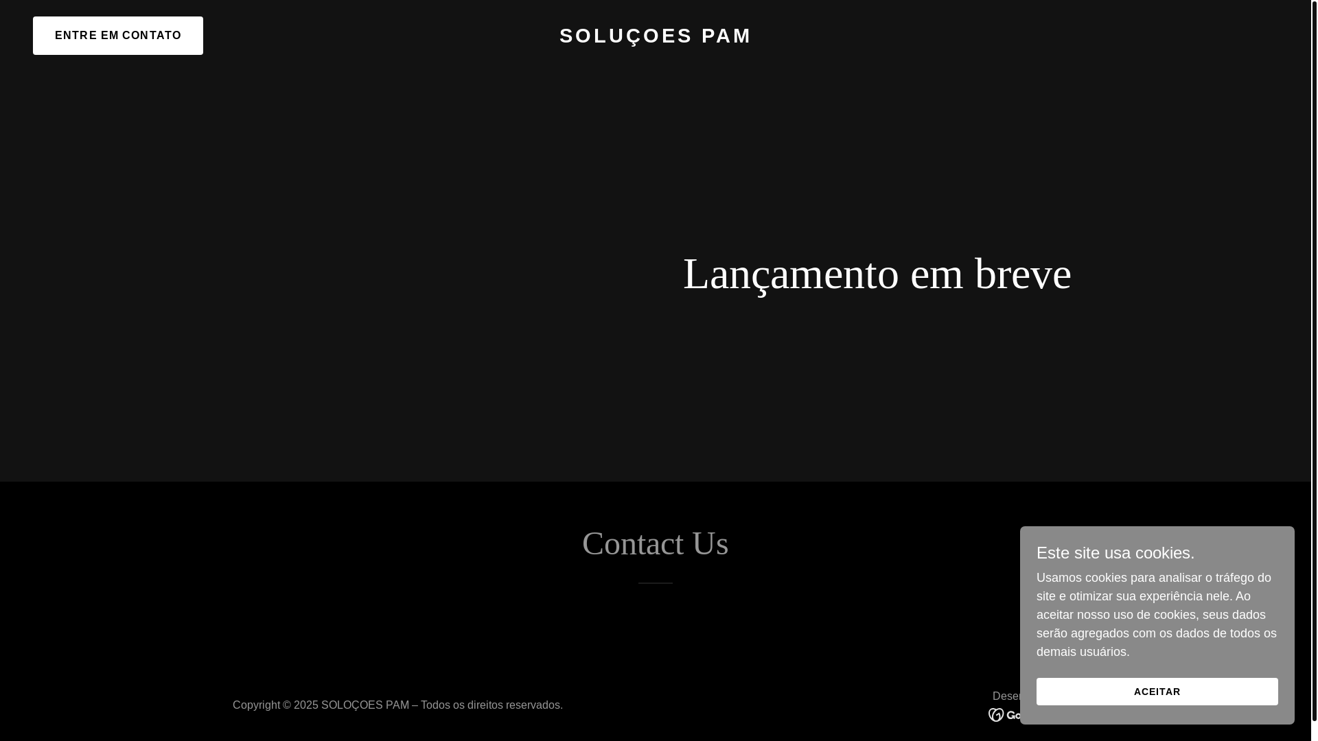 website screenshot of https://solucoespam.online/