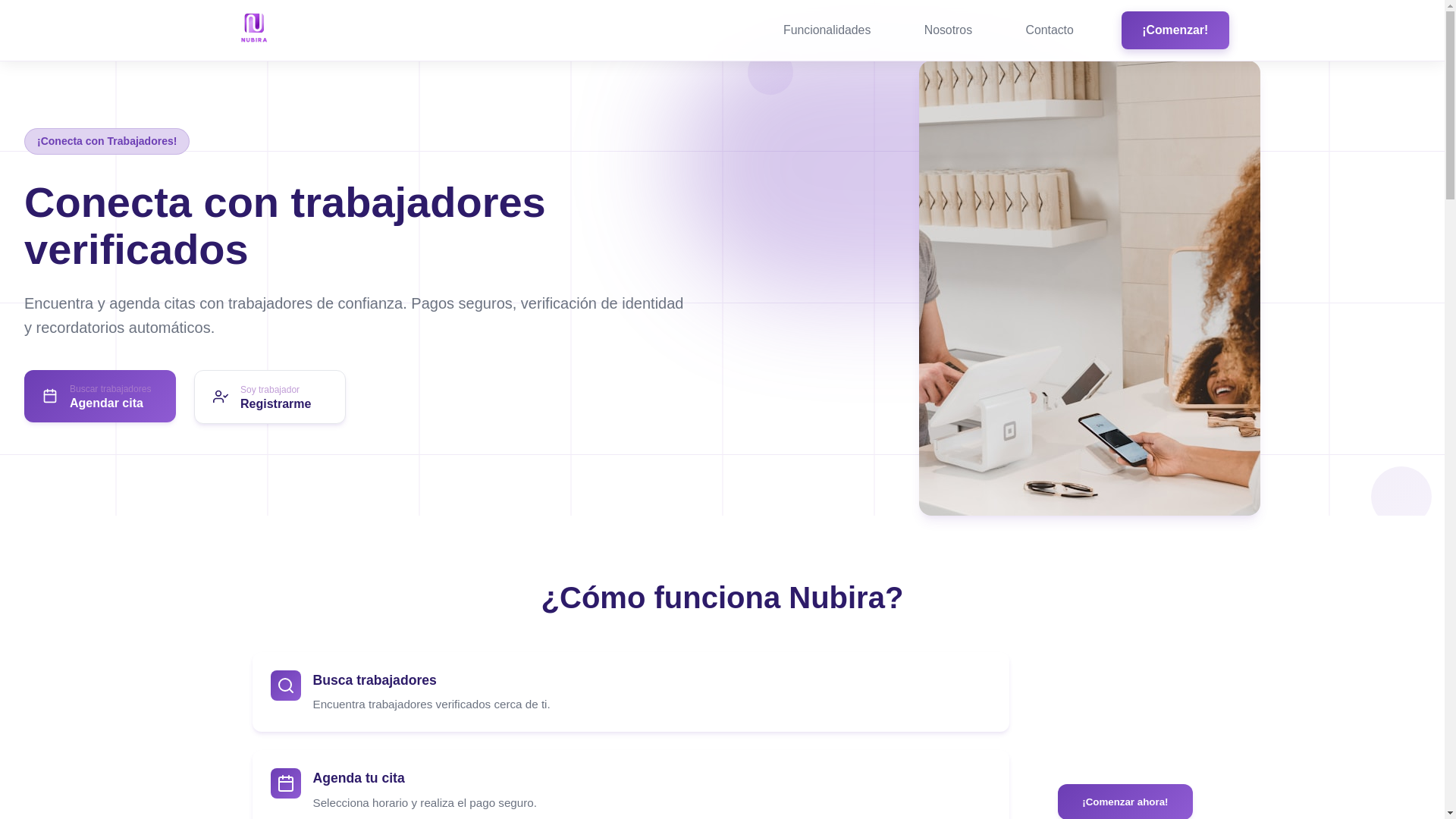 website screenshot of https://nubiraoficial.cl/