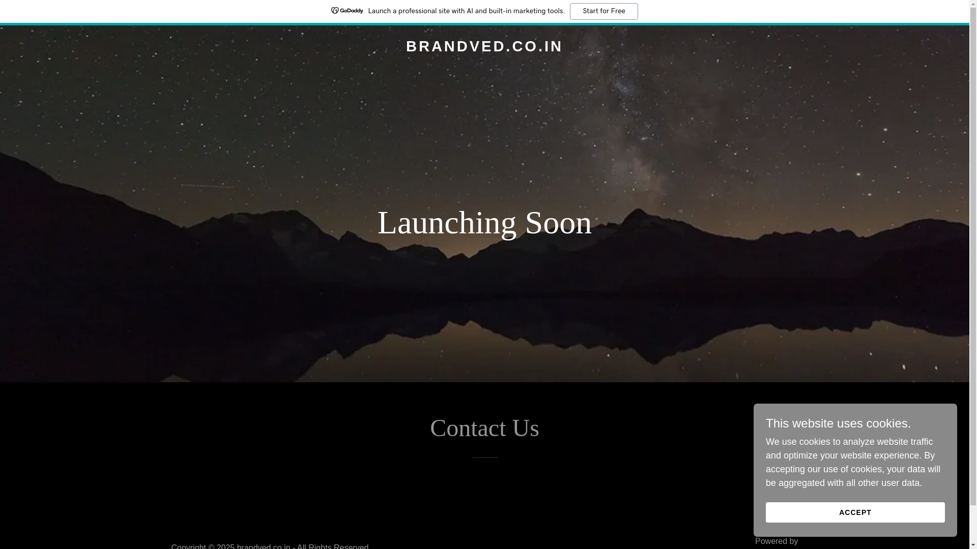 website screenshot of https://brandved.co.in/