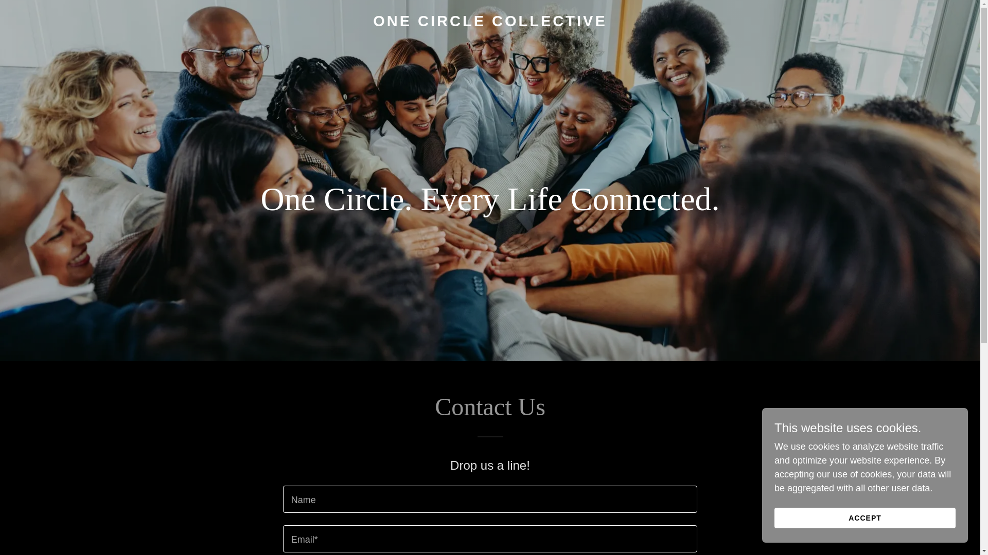 website screenshot of https://onecirclecollective.com/