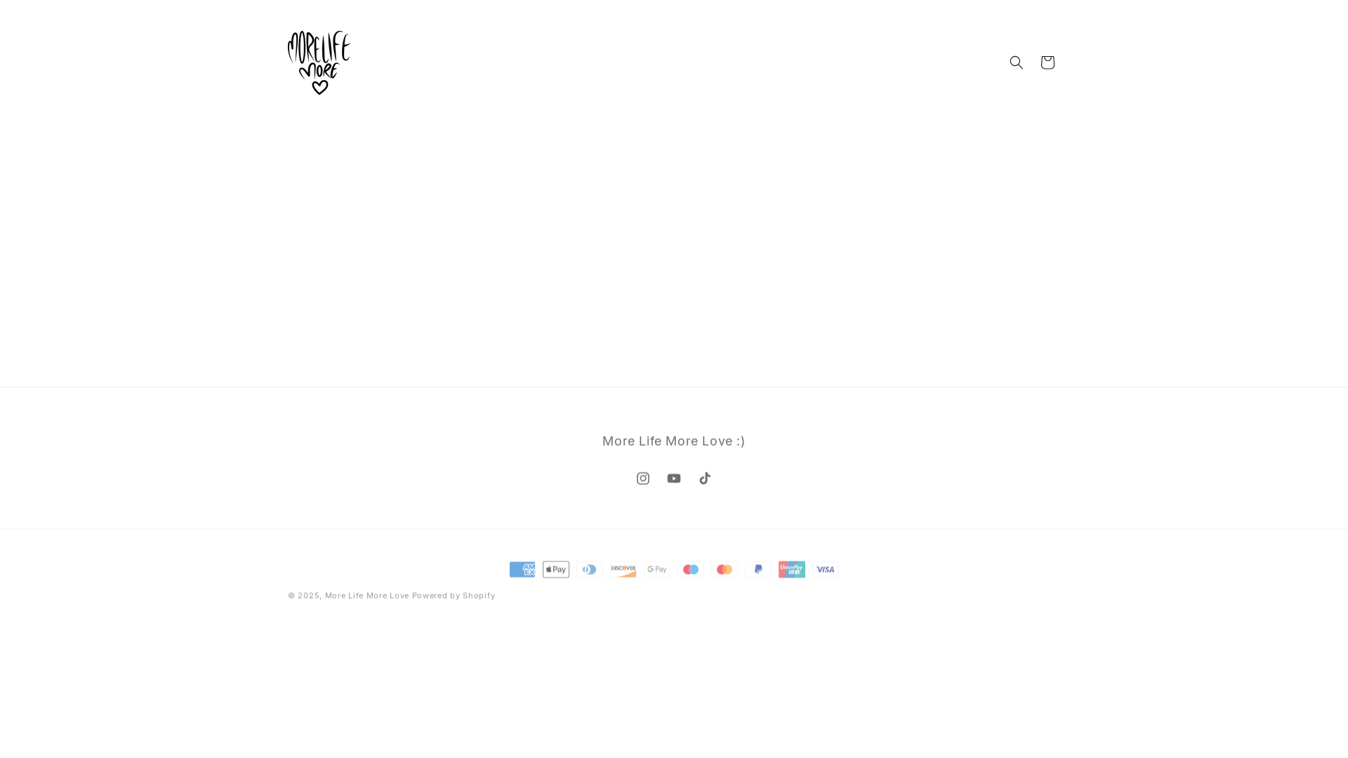 website screenshot of https://morelifemorelove.co.uk/