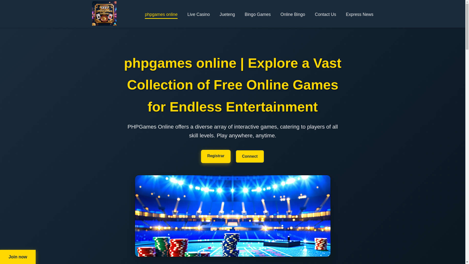 website screenshot of https://phpgamesonline.com/