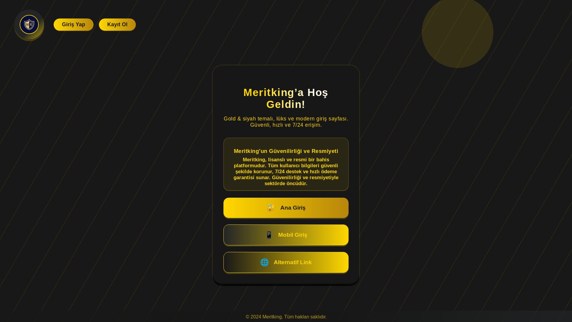 website screenshot of https://meritiking.com/