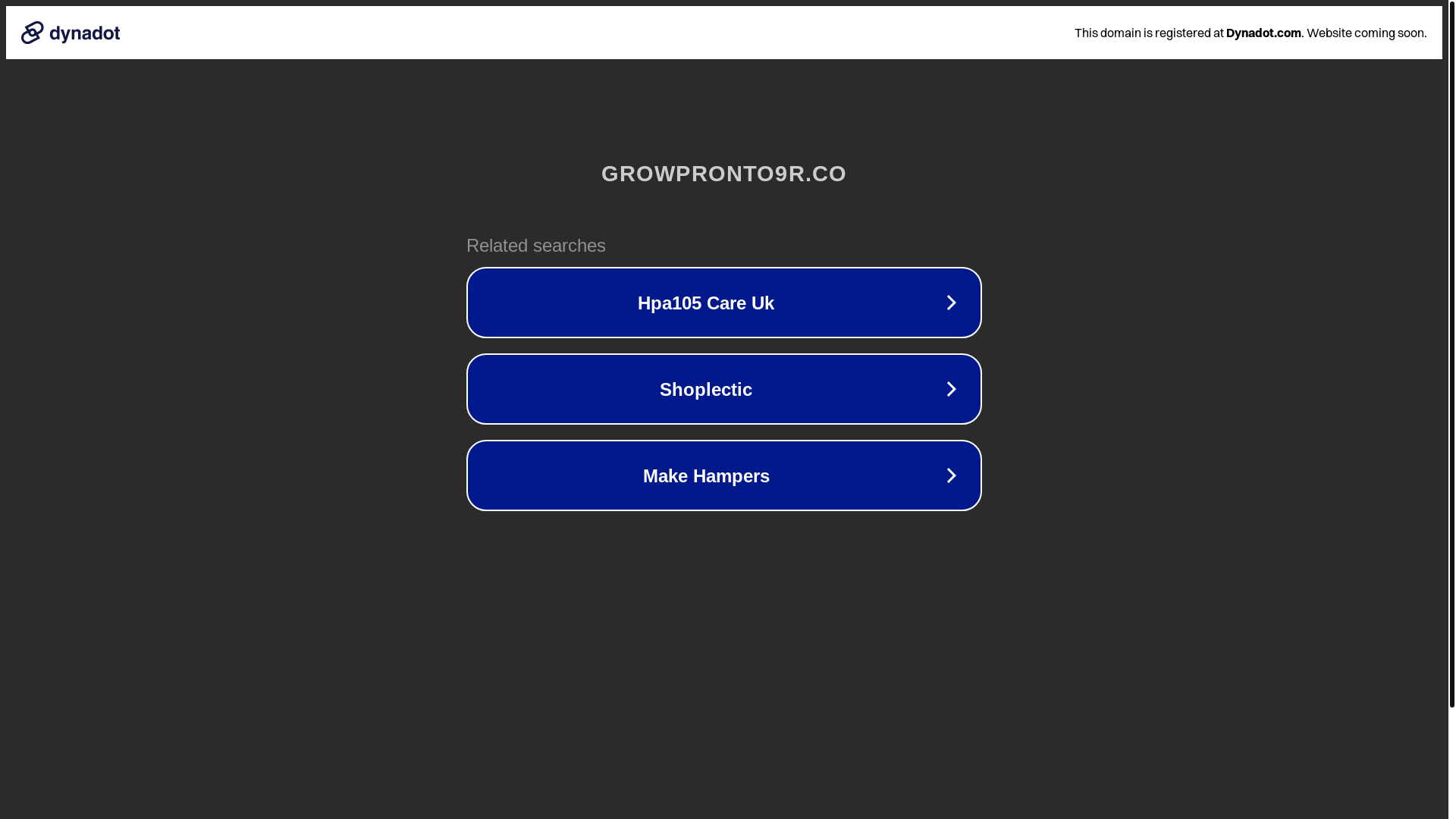 website screenshot of https://growpronto9r.co/