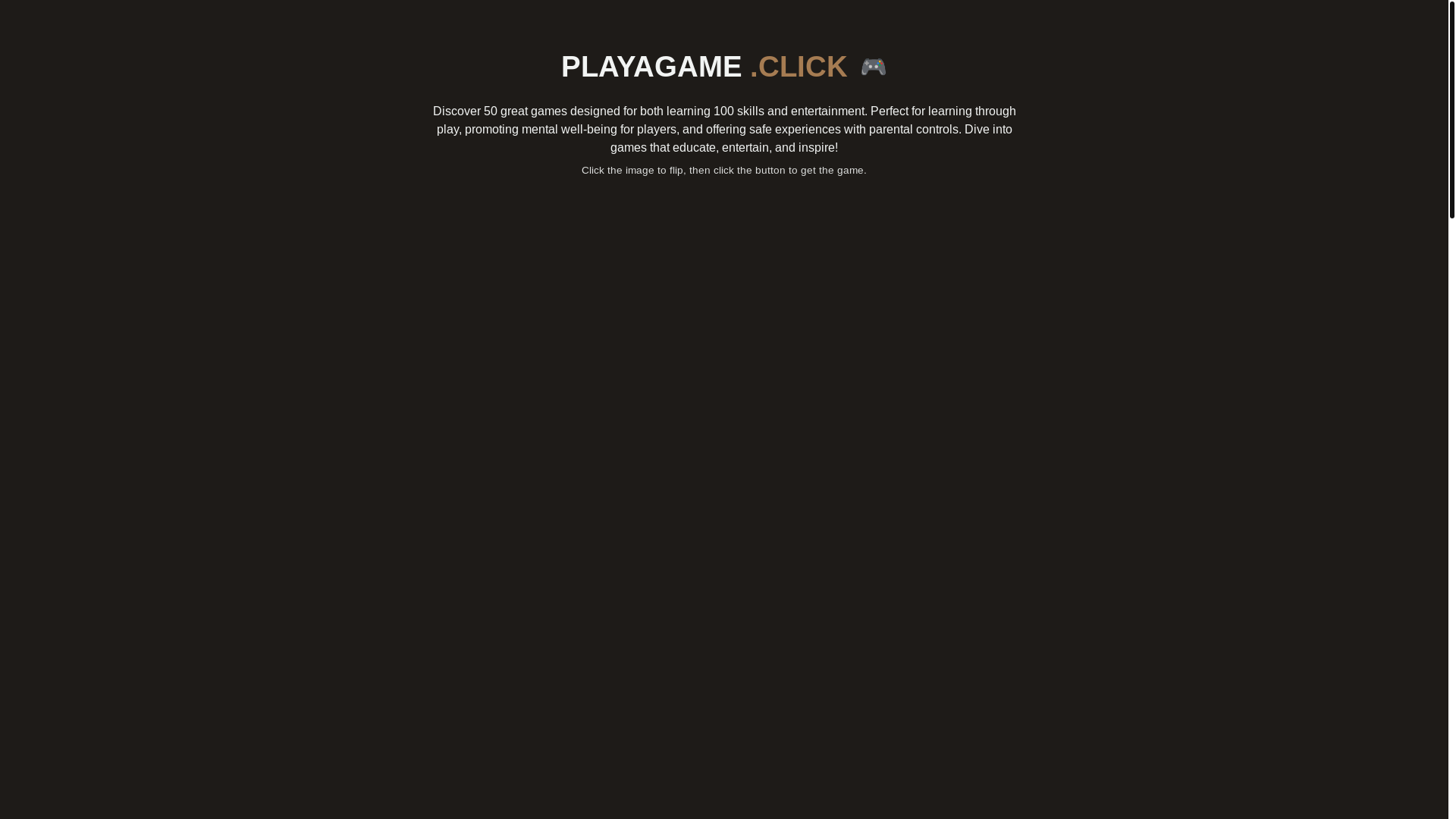 website screenshot of https://playagame.click/