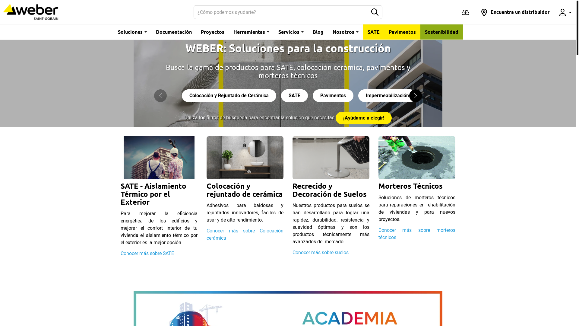 website screenshot of https://weber-satetech.com/