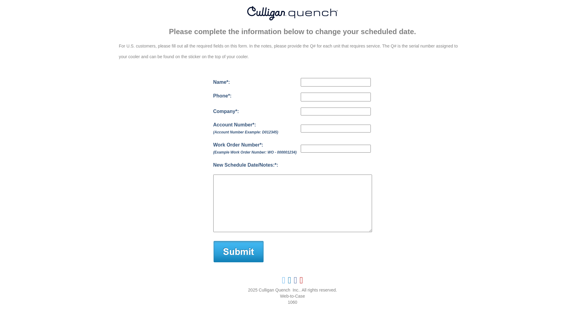 website screenshot of https://lp.culliganquench.com/Web-to-Case_Change-Install-Date.html