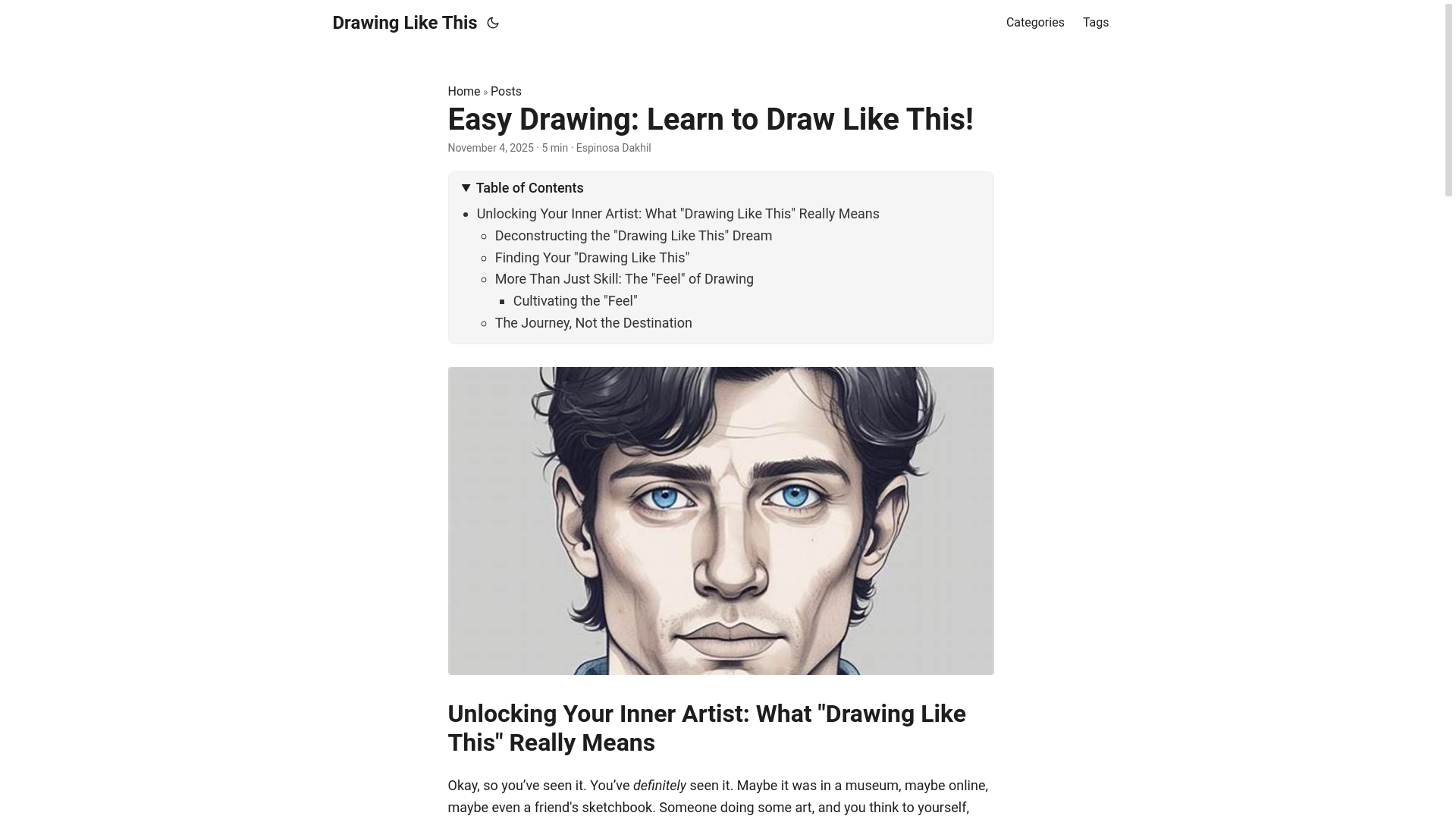 website screenshot of https://drawing-like-this.pages.dev/