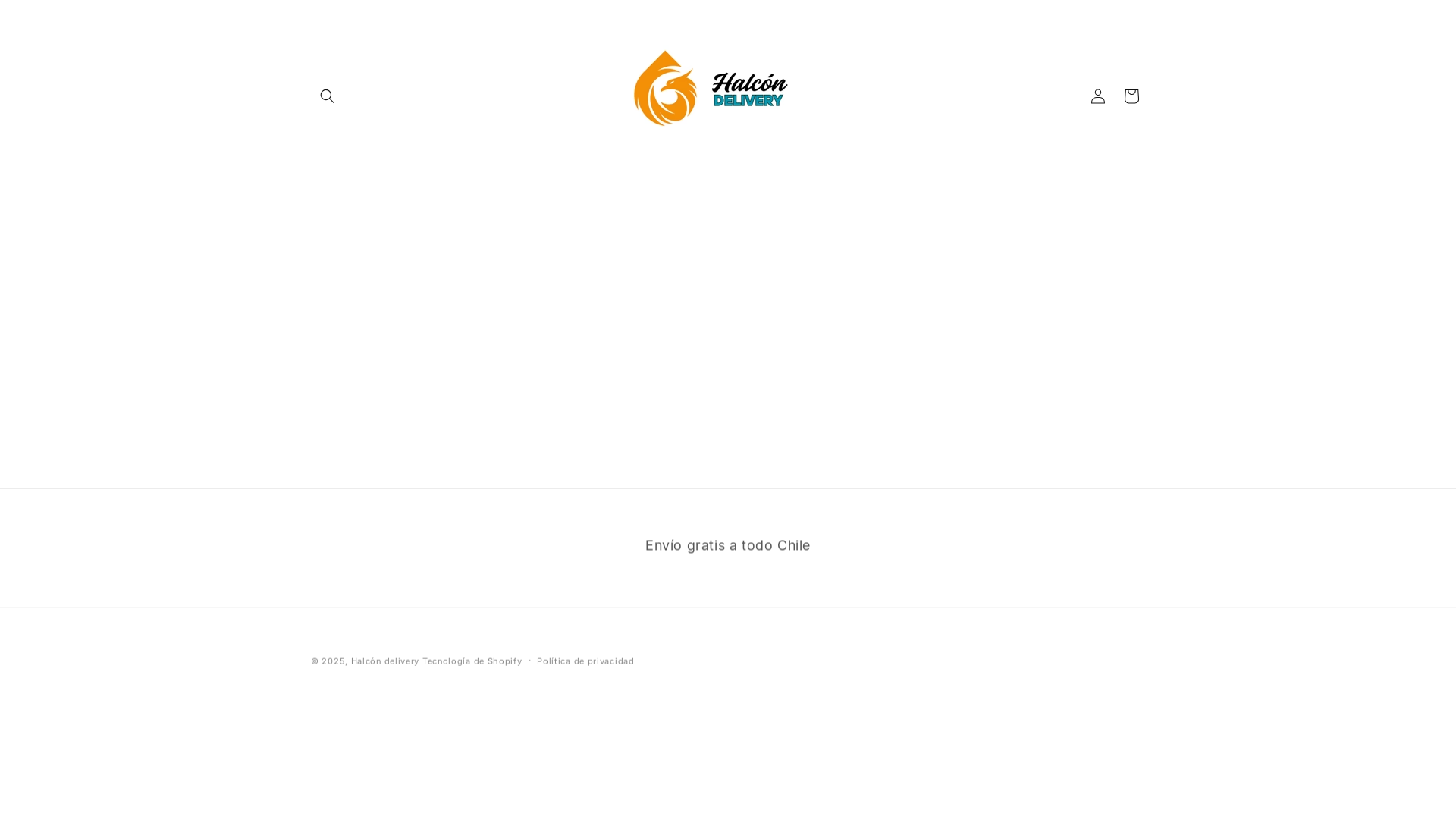 website screenshot of https://halcondelivery.com/