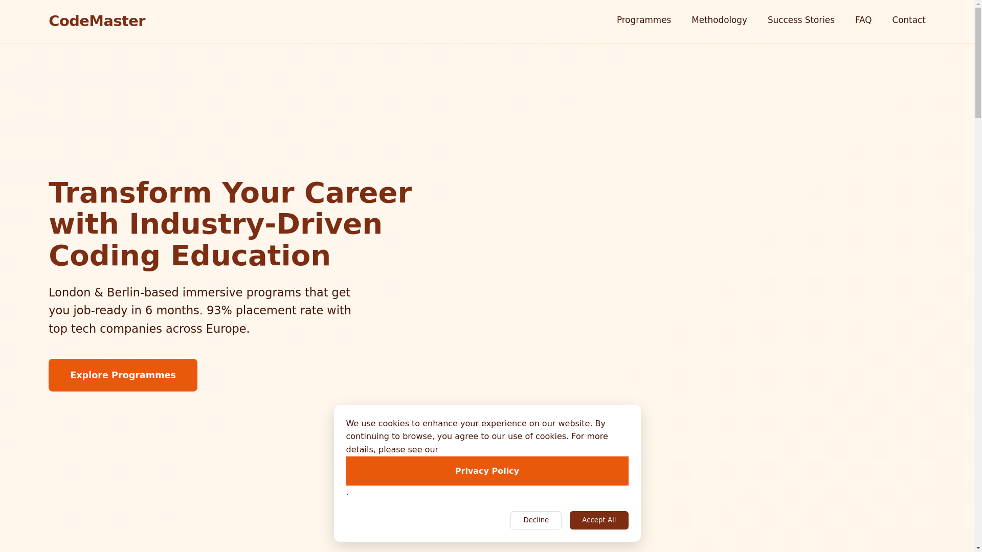 website screenshot of https://dxdyacademy.click/