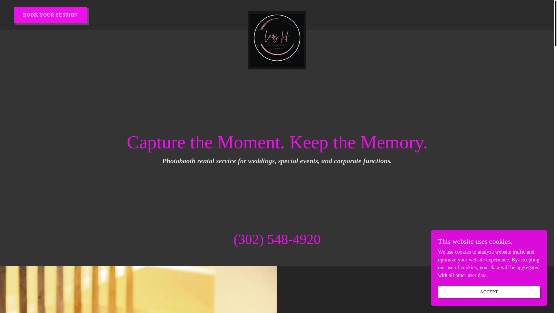 website screenshot of https://ladyhsnaps.com/