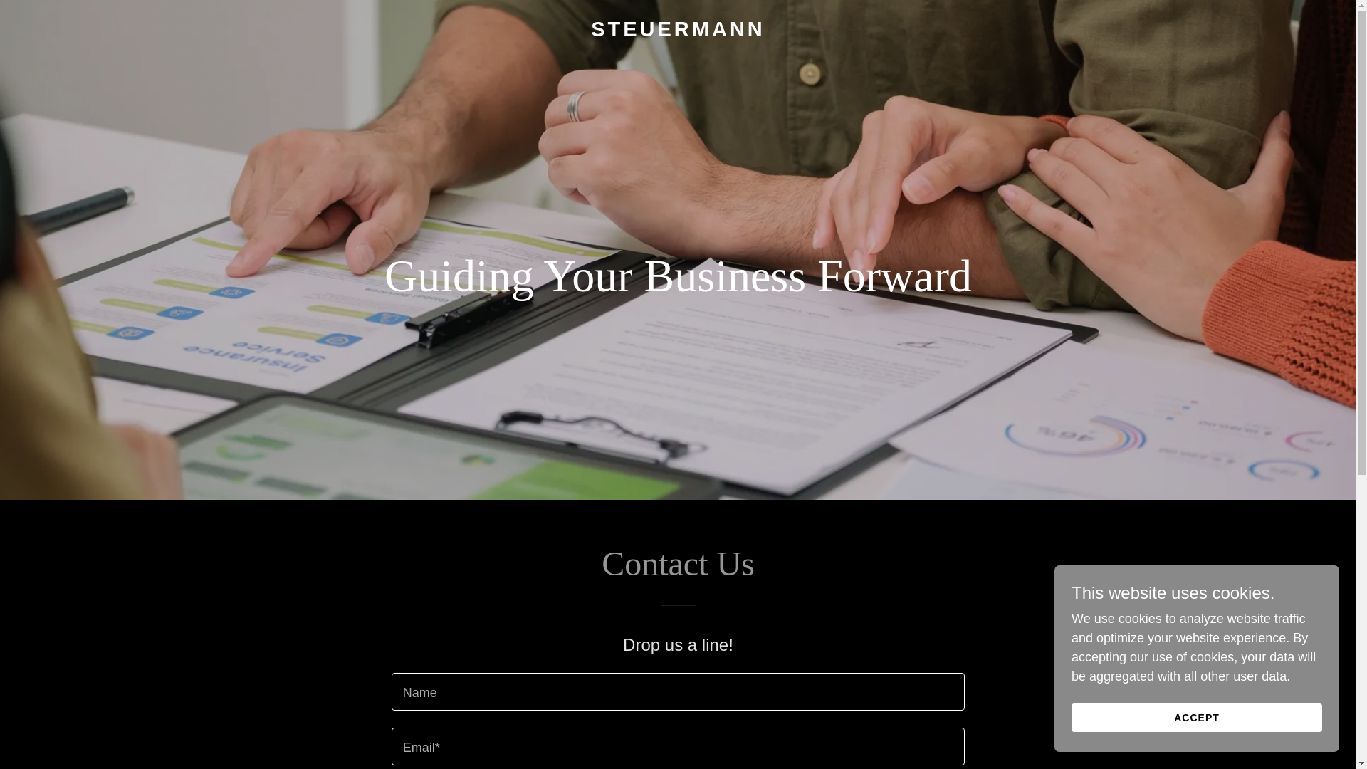 website screenshot of https://steuermann.ca/