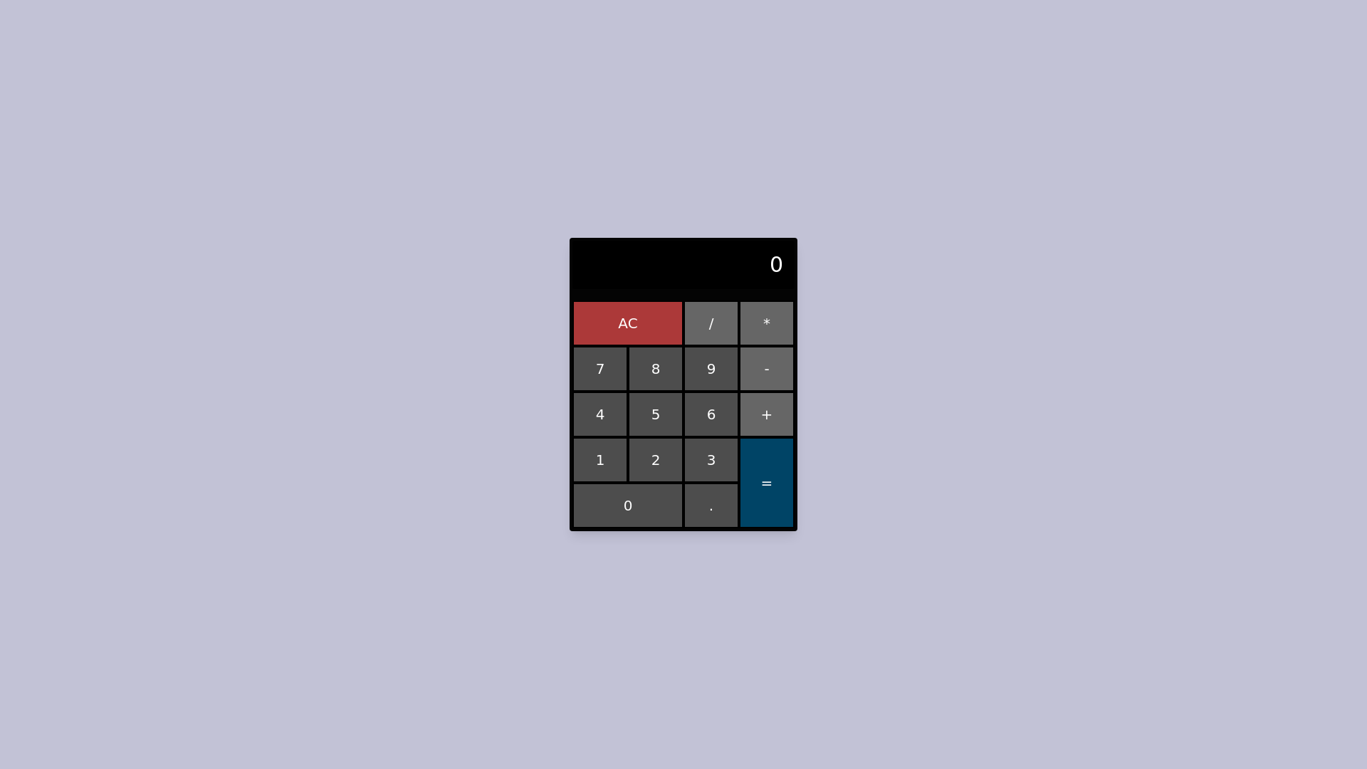 website screenshot of https://the-javascript-calculator.pages.dev/