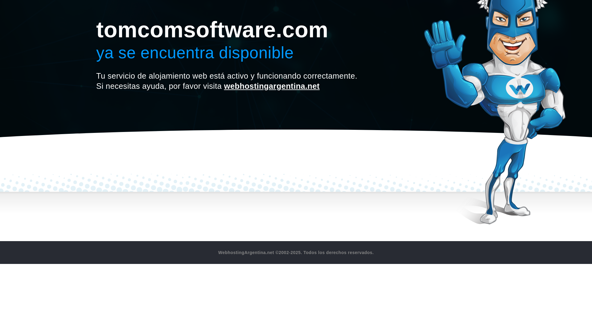 website screenshot of https://tomcomsoftware.com/