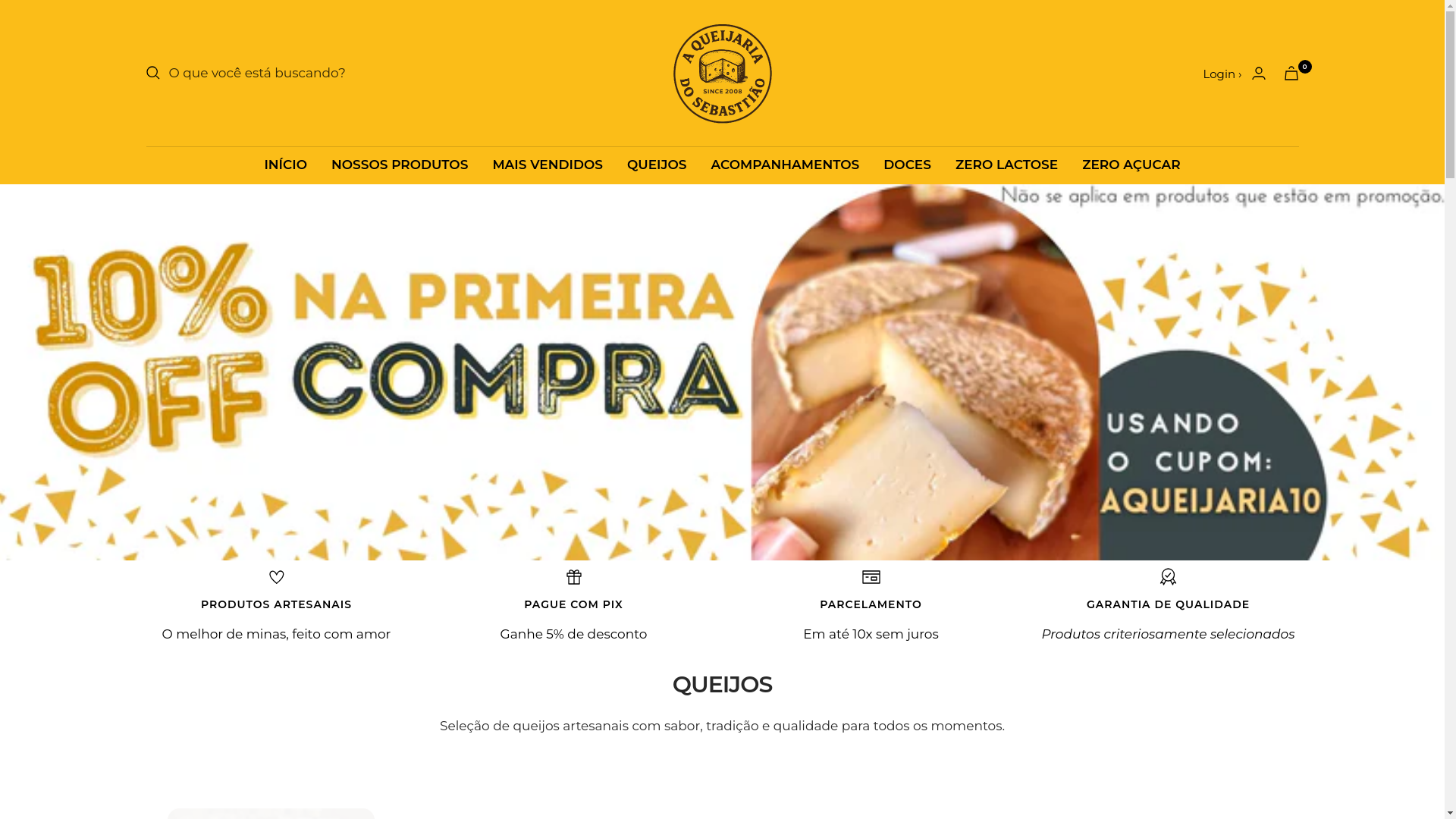 website screenshot of https://queijariadosebastiao.com/