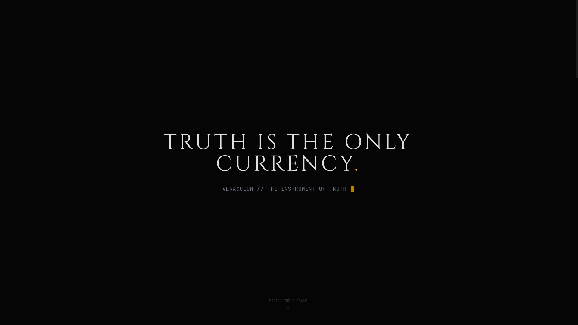 website screenshot of https://veraculum.com/