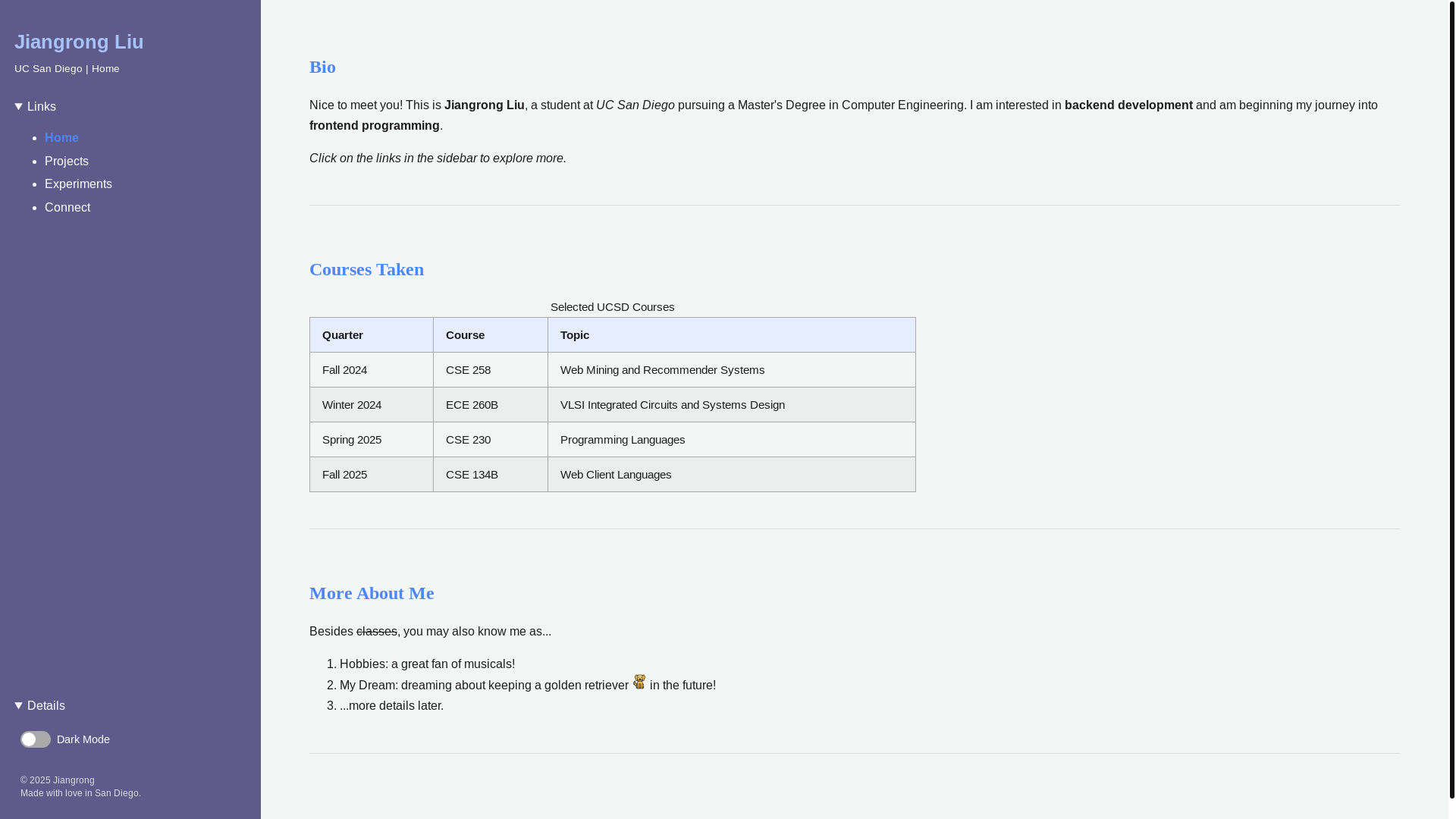 website screenshot of https://cse134b-hw4-6gl.pages.dev/